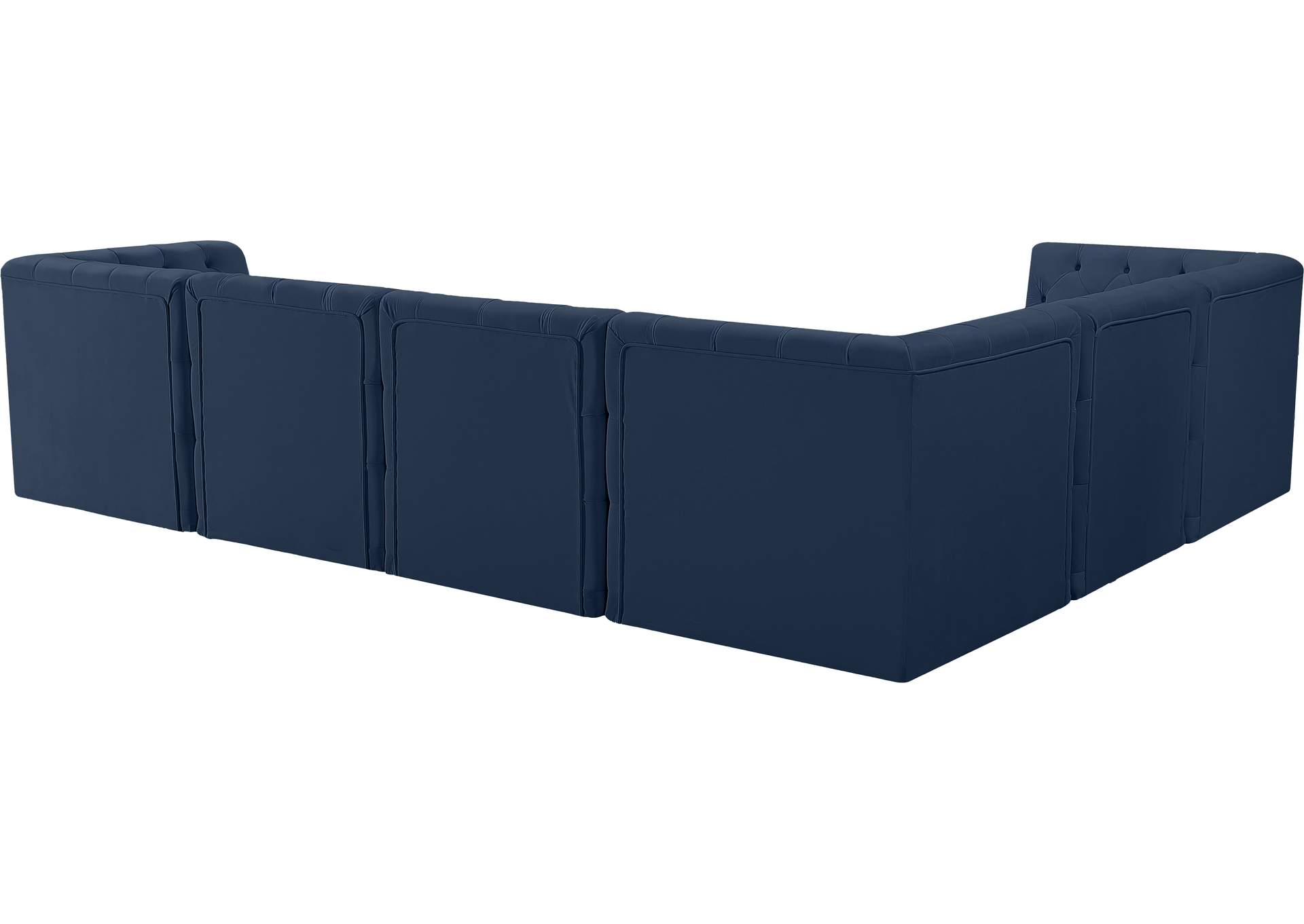 Tuft Navy Velvet Modular Sectional