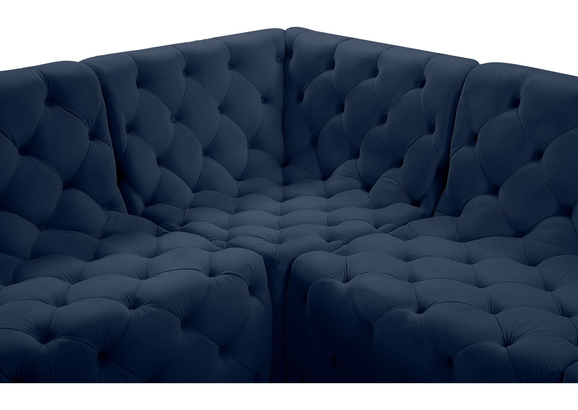 Tuft Navy Velvet Modular Sectional