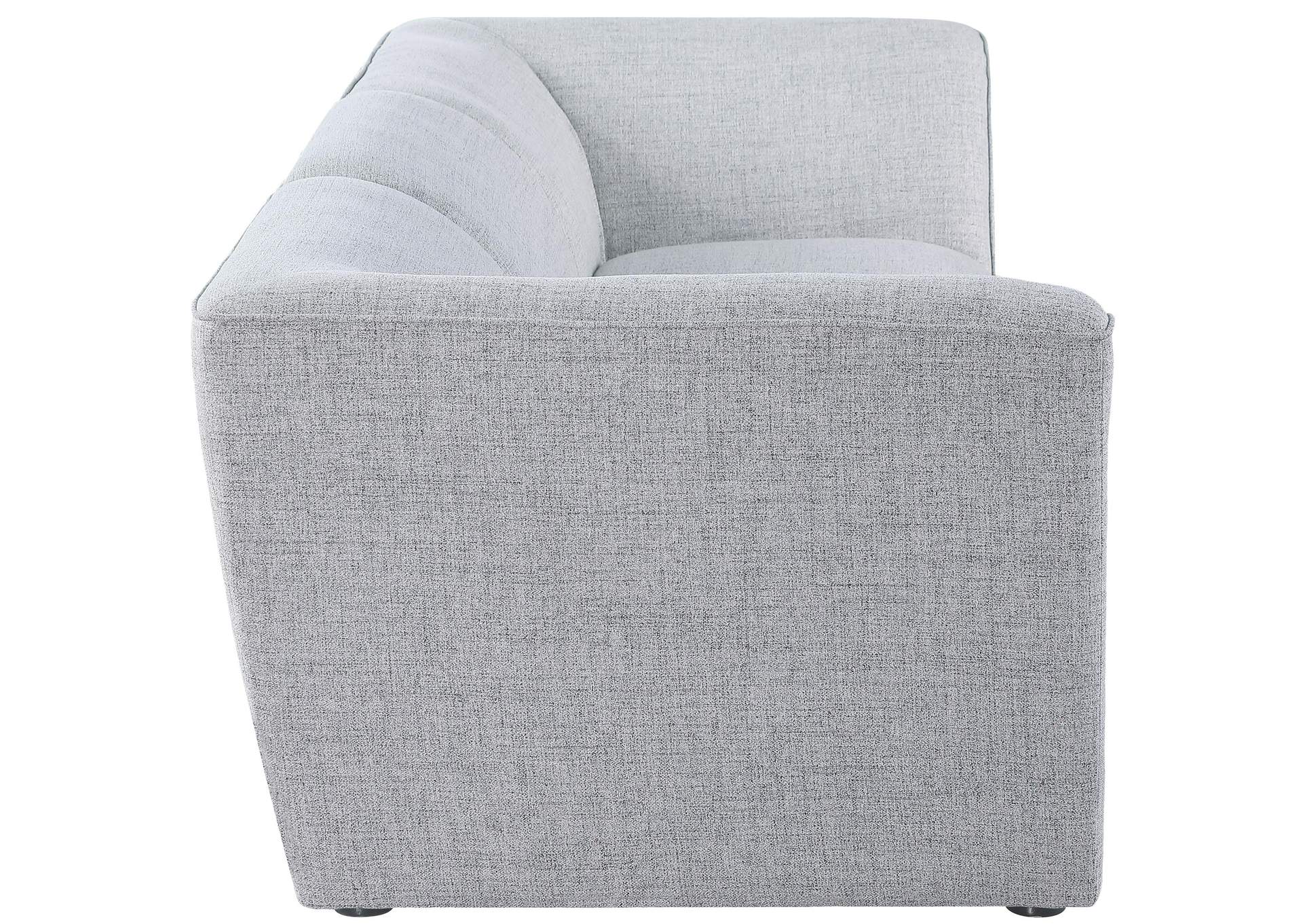 Miramar Grey Durable Linen Textured Modular Sofa