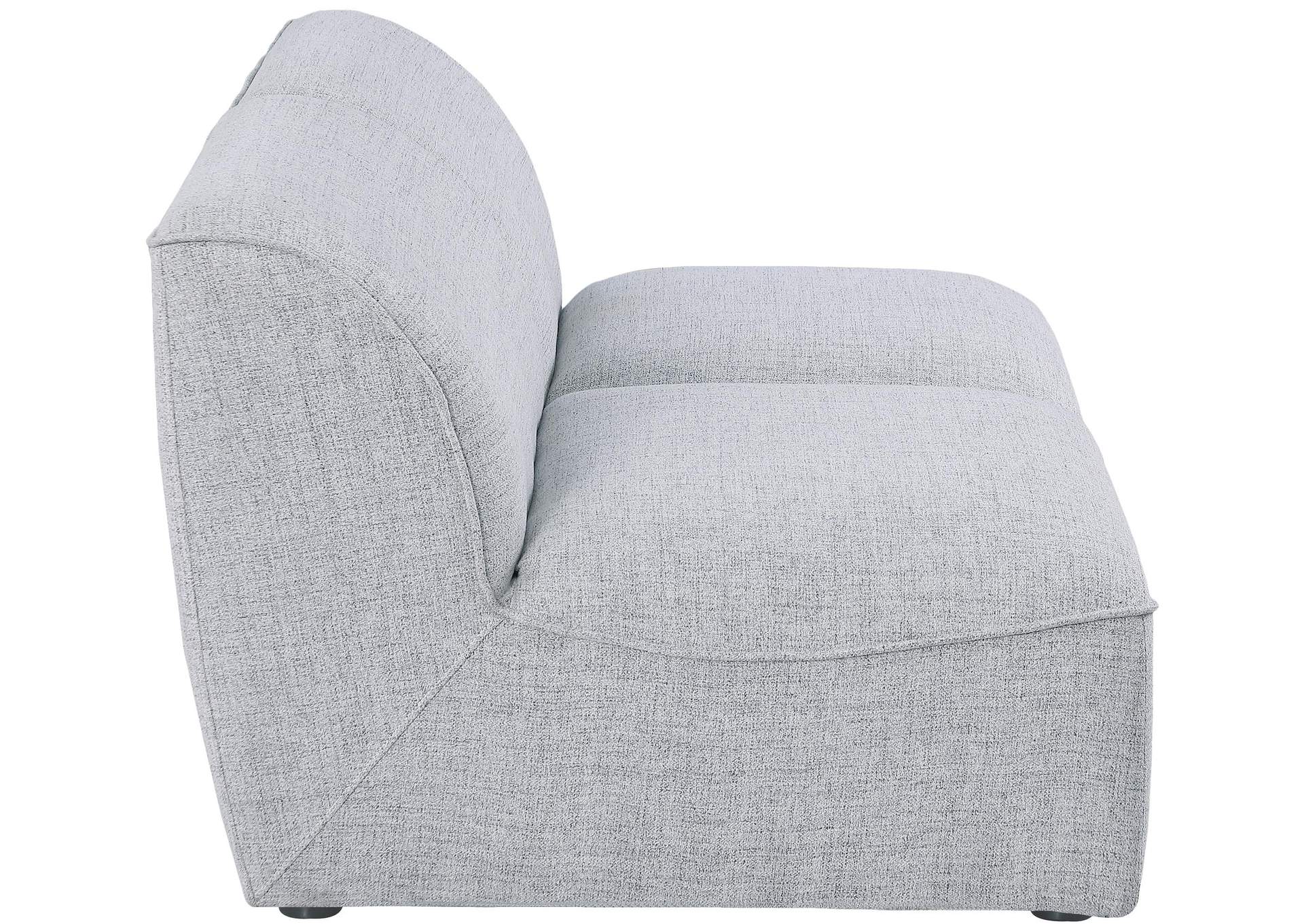 Miramar Grey Durable Linen Textured Modular Sofa