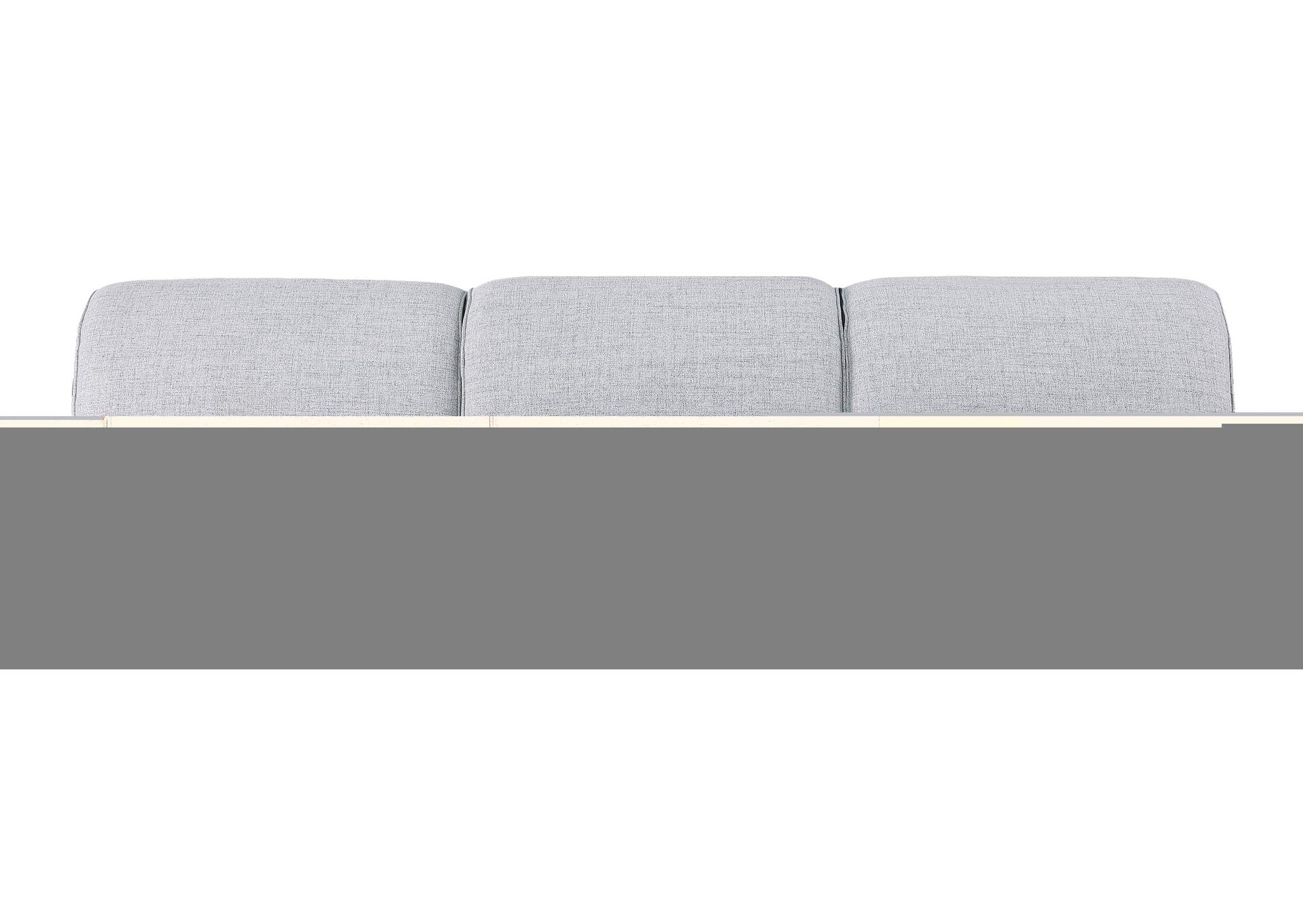 Miramar Grey Durable Linen Textured Modular Sofa