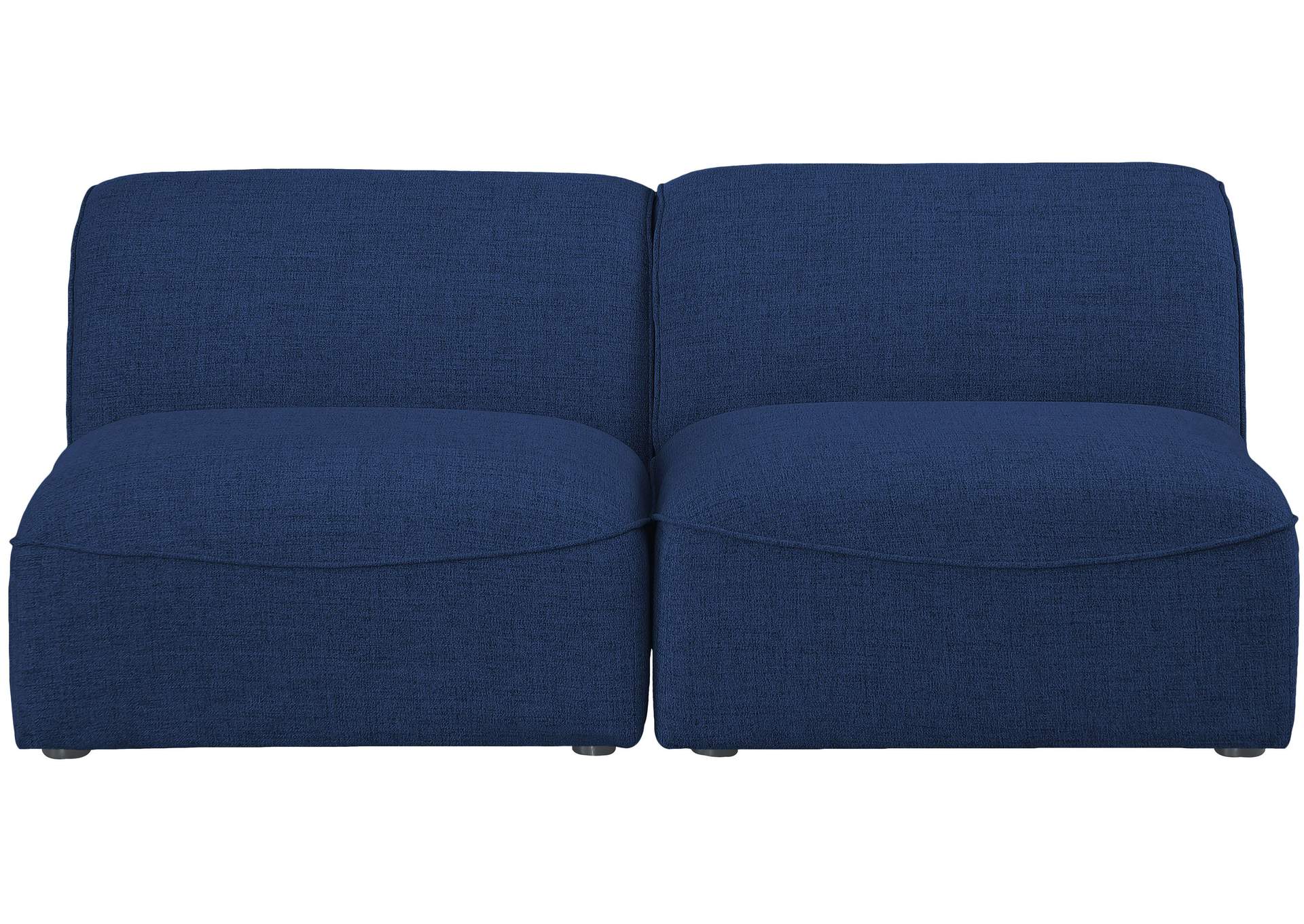 Miramar Navy Durable Linen Textured Modular Sofa