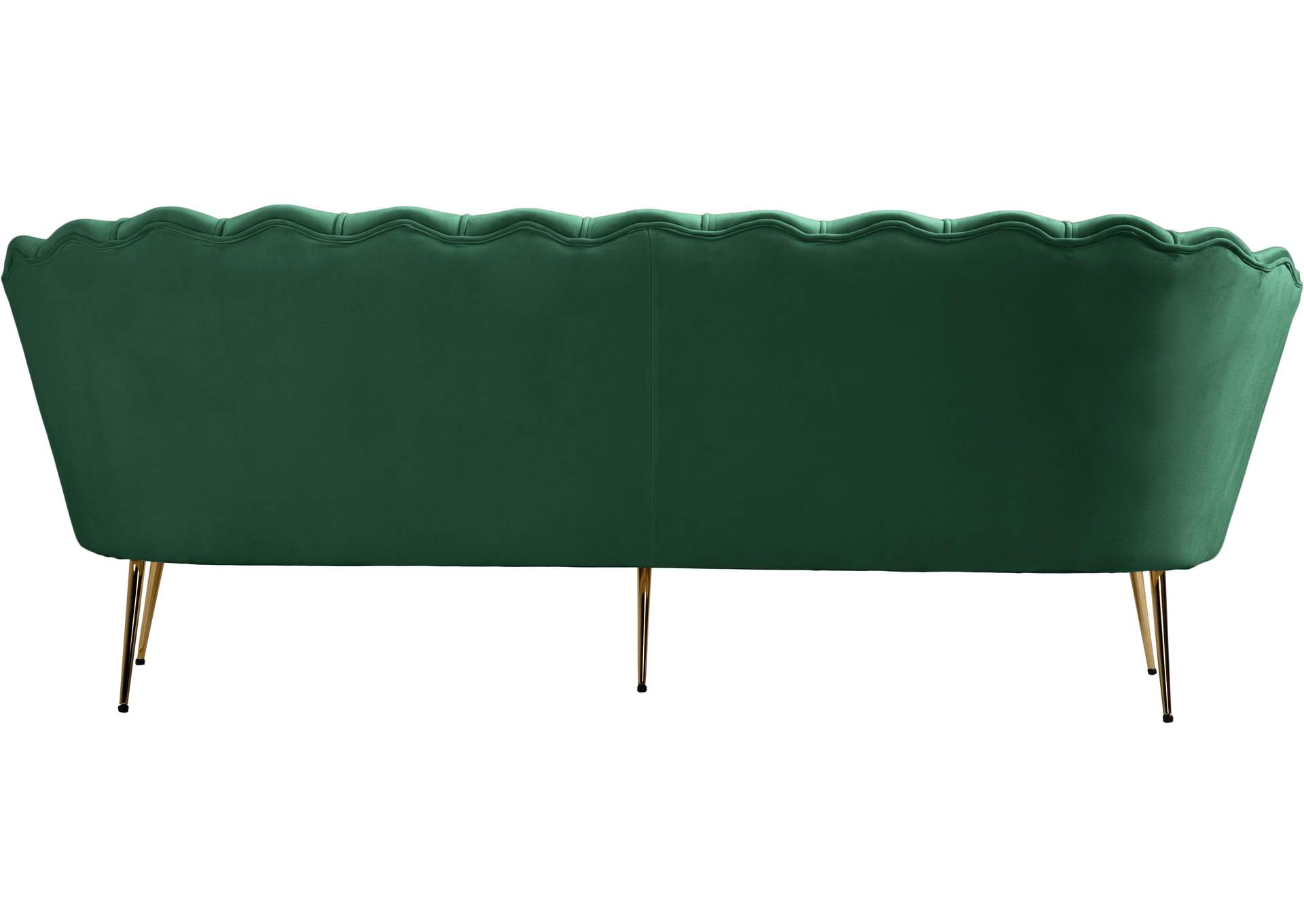 Gardenia Green Velvet Sofa