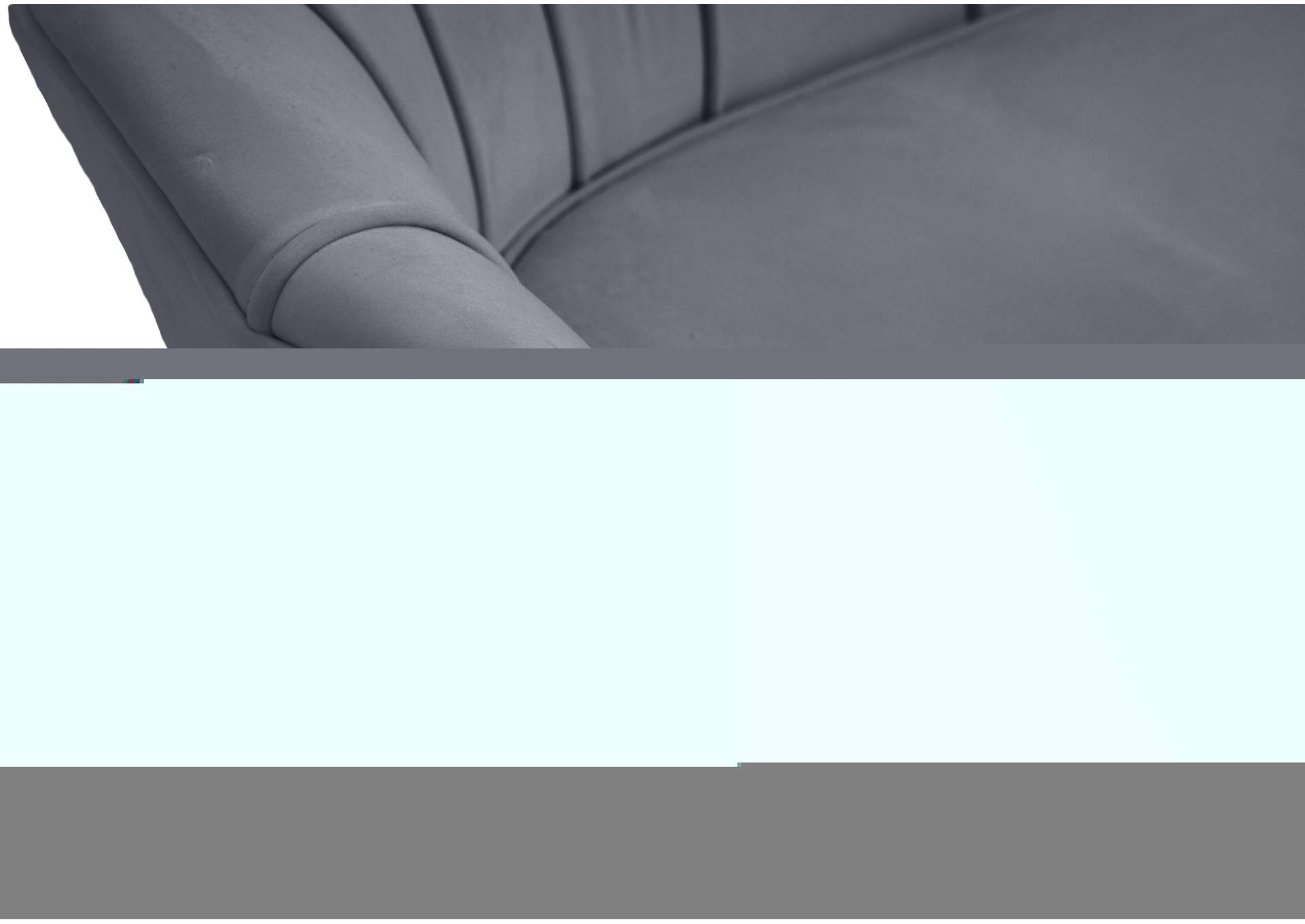 Gardenia Grey Velvet Chair