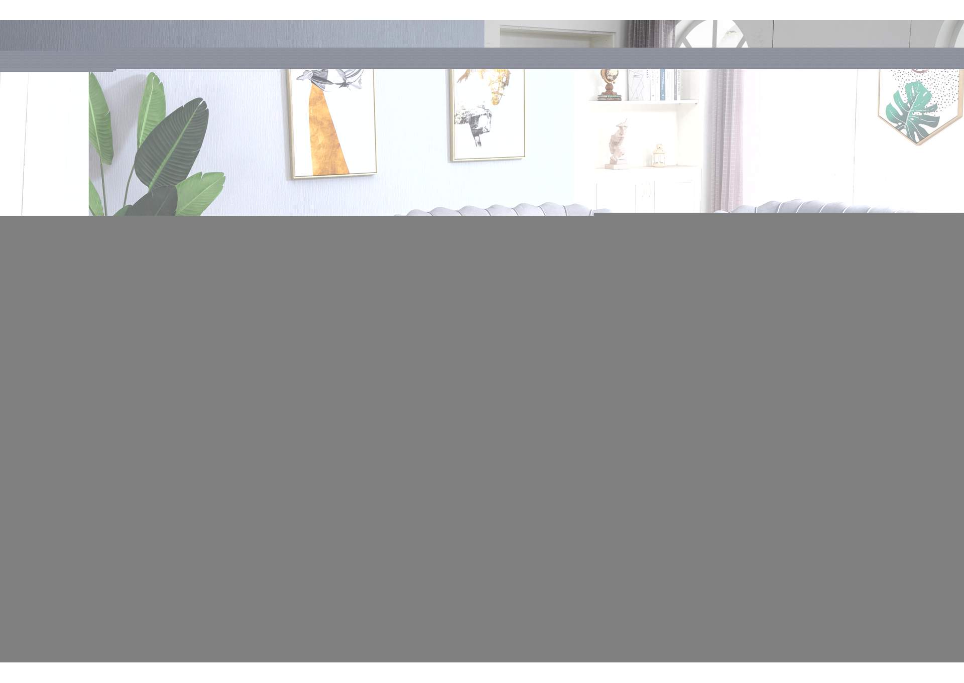 Gardenia Grey Velvet Chair