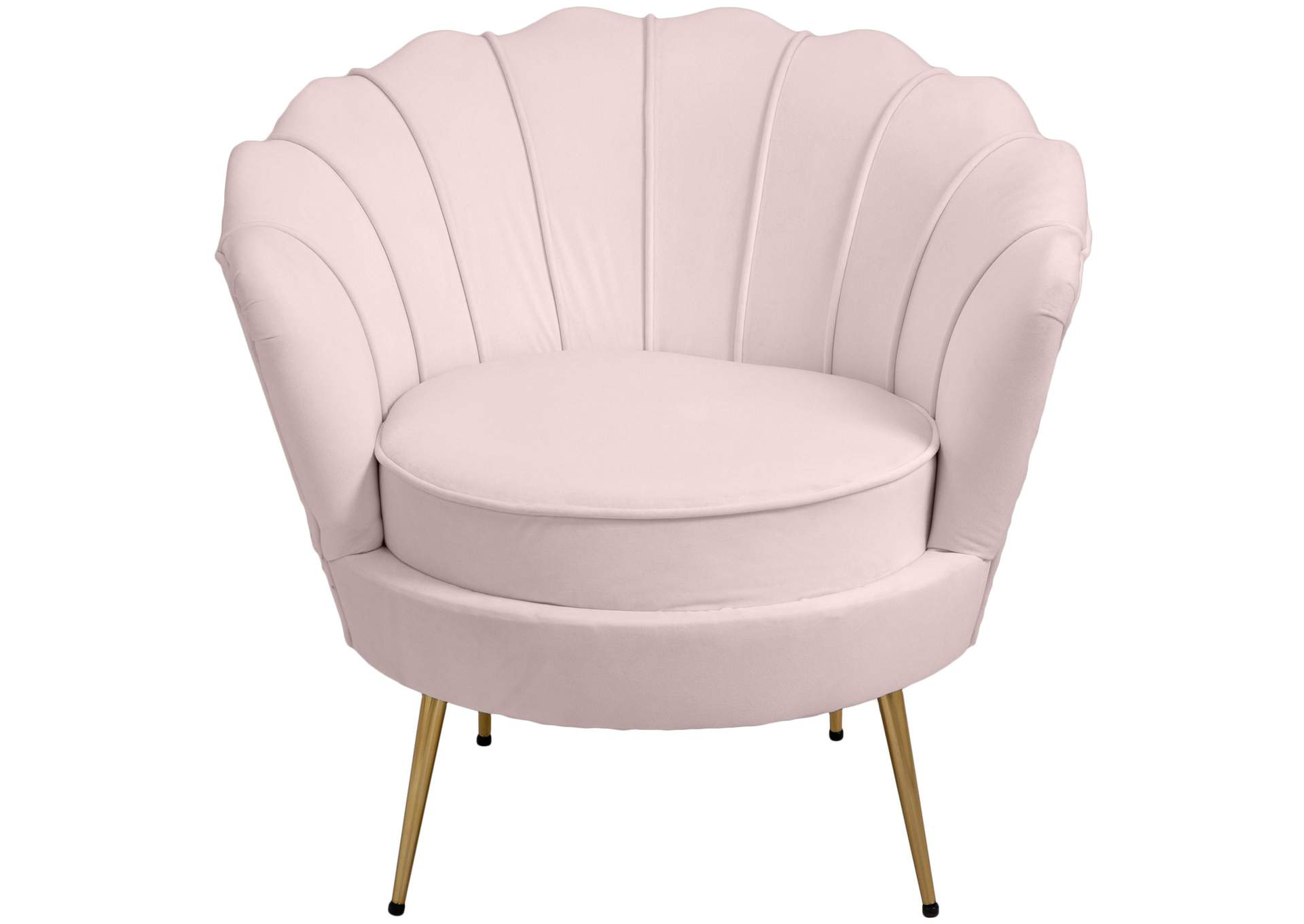 Gardenia Pink Velvet Chair