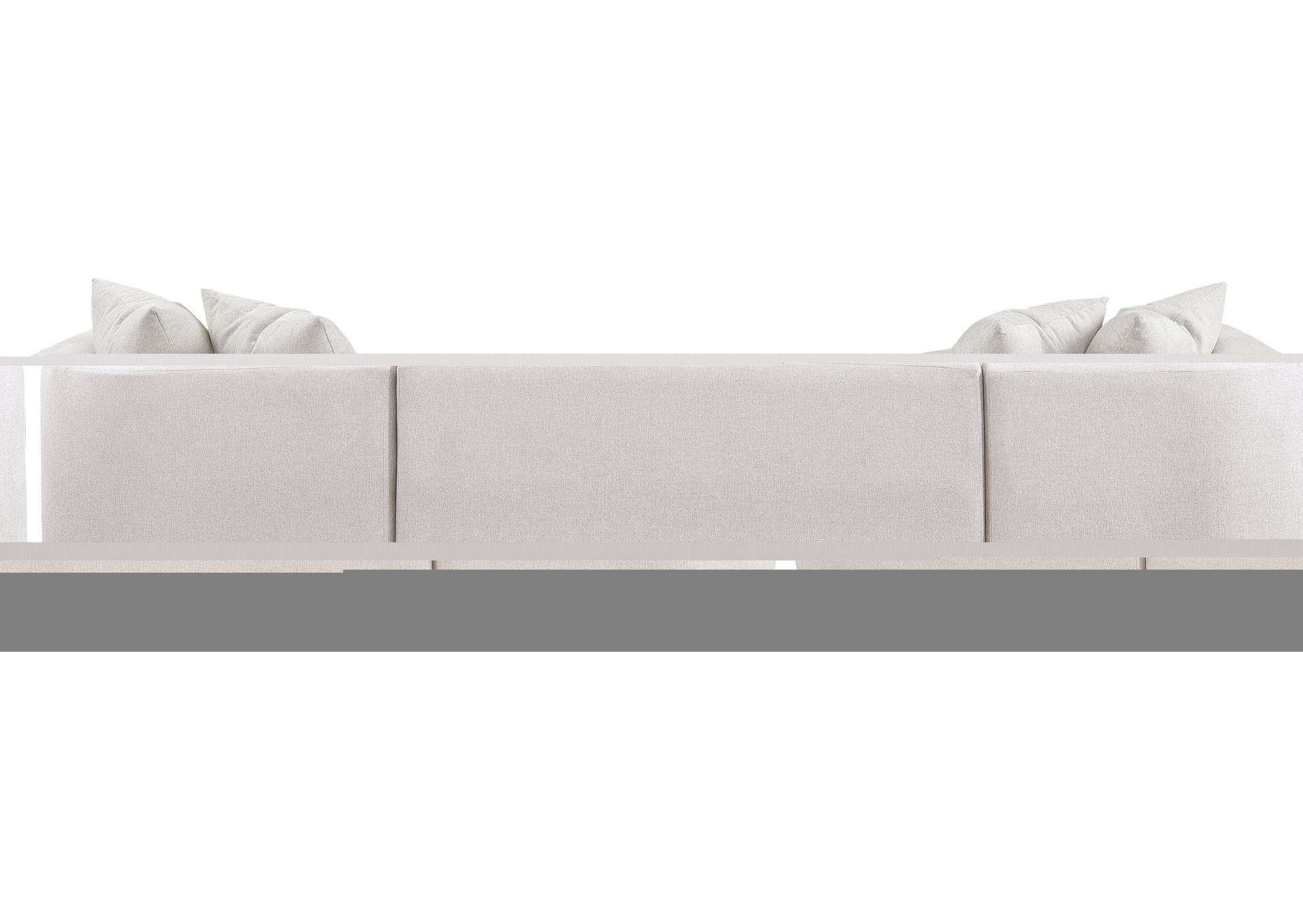 Rita Beige Polyester Fabric 3 Piece Sectional (3 Boxes)