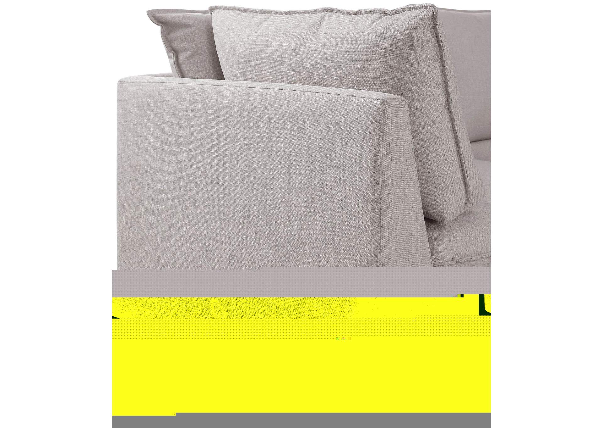 Mackenzie Beige Durable Linen Textured Modular Sofa