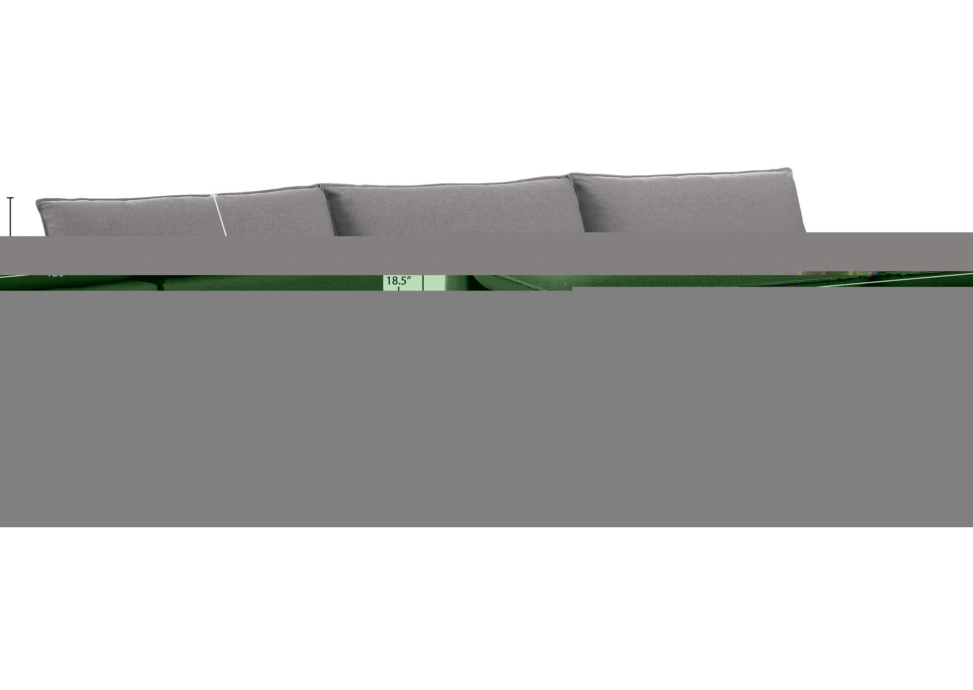 Mackenzie Grey Durable Linen Textured Modular Sofa