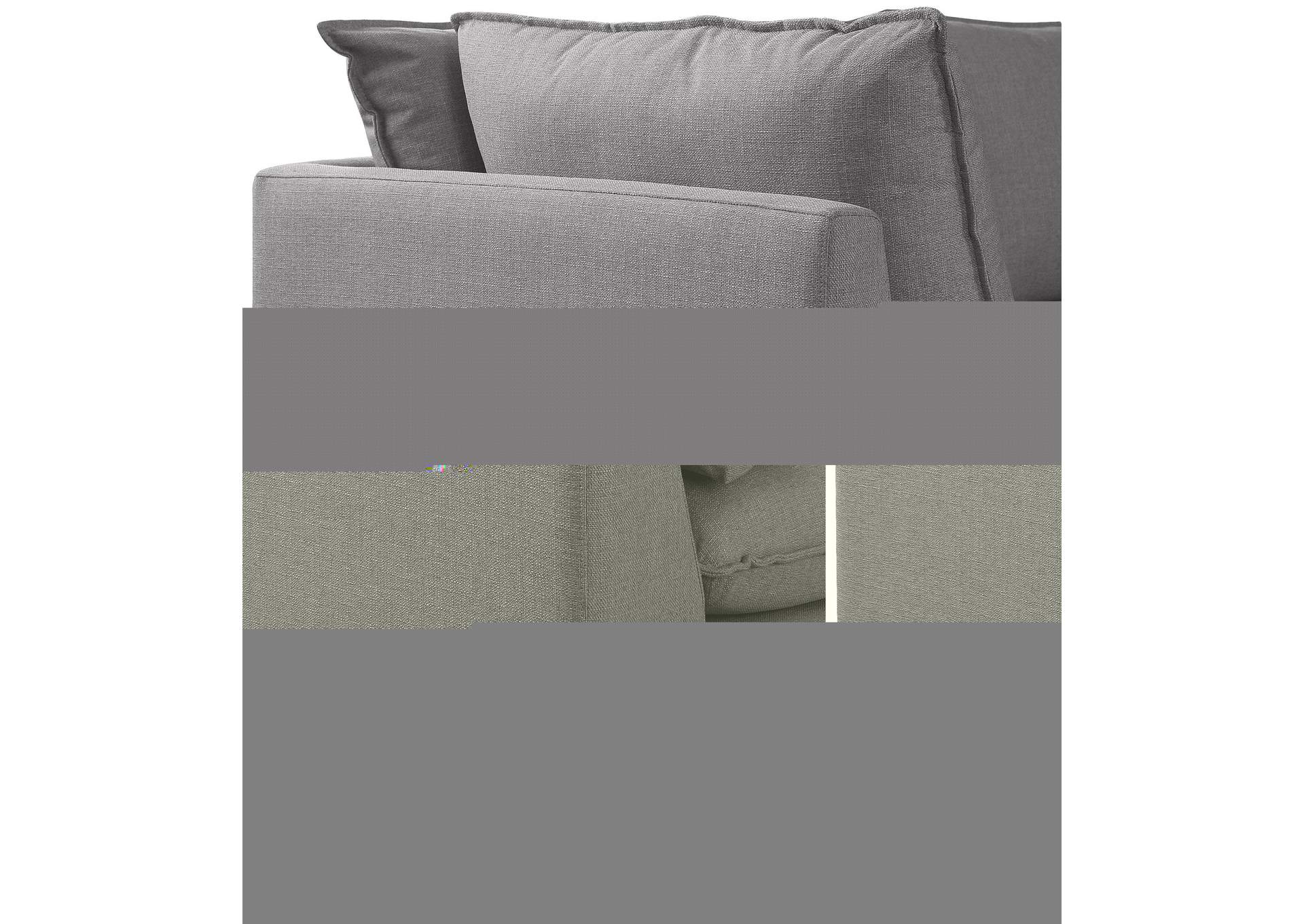 Mackenzie Grey Durable Linen Textured Modular Sectional