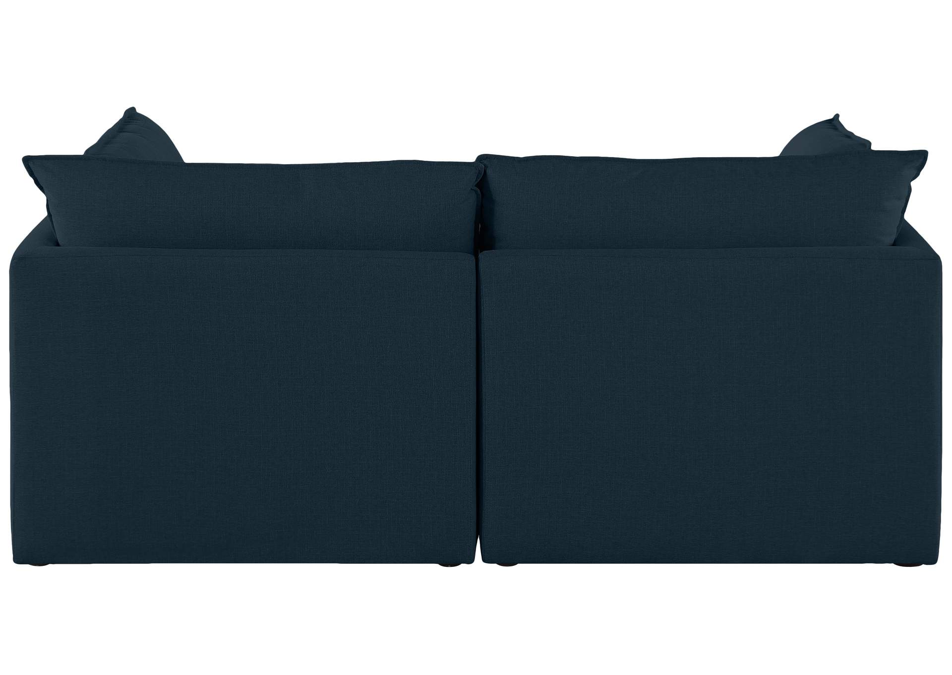 Mackenzie Navy Durable Linen Textured Modular Sofa