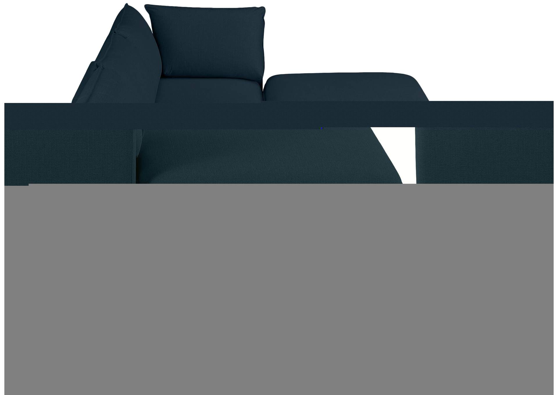 Mackenzie Navy Durable Linen Textured Modular Sectional