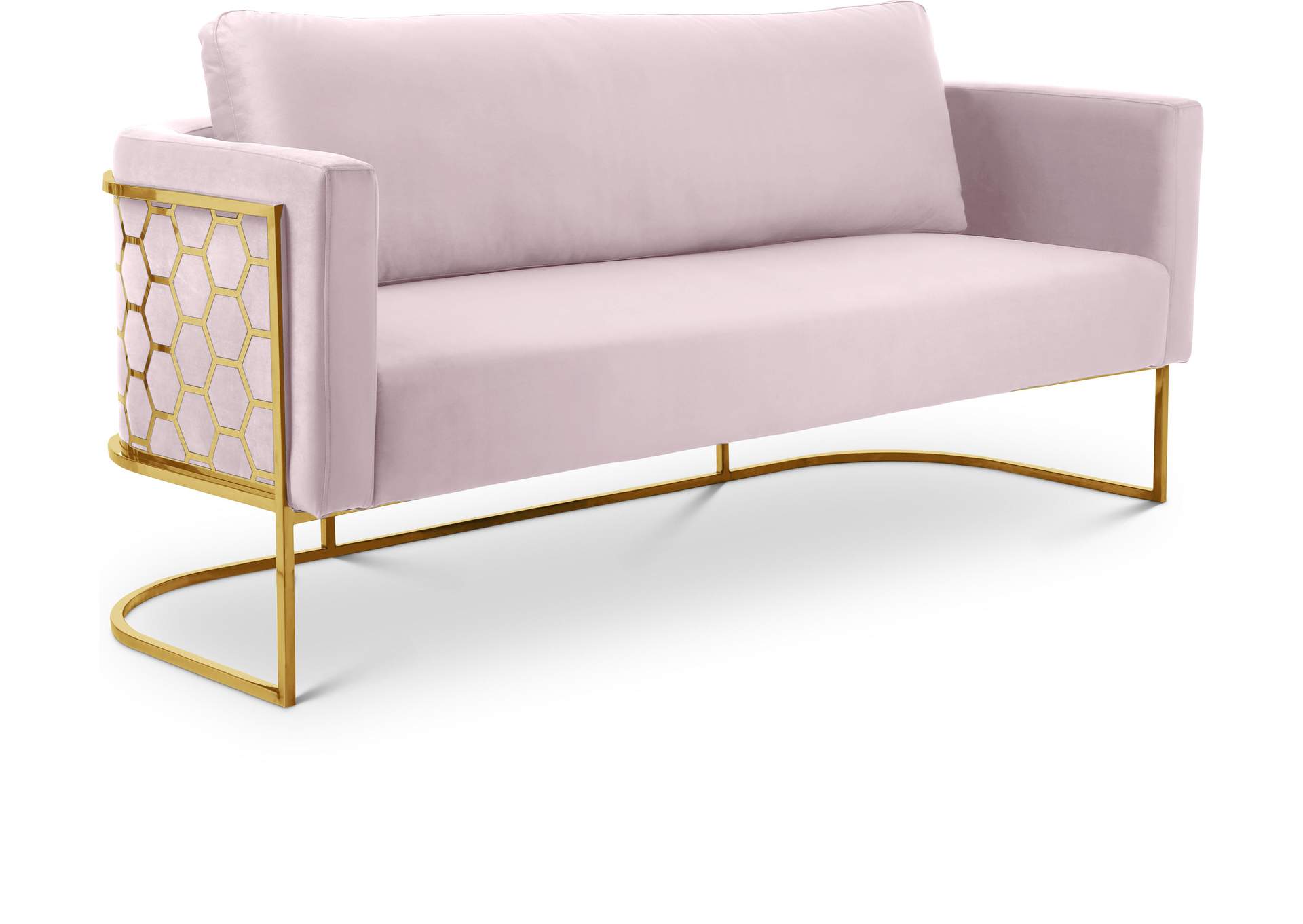 Casa Pink Velvet Sofa