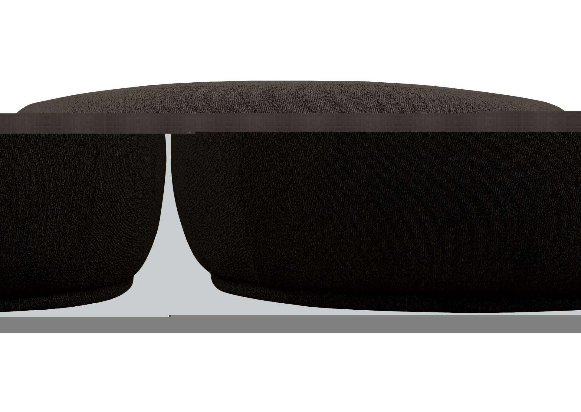 Hyde Brown Boucle Fabric Loveseat