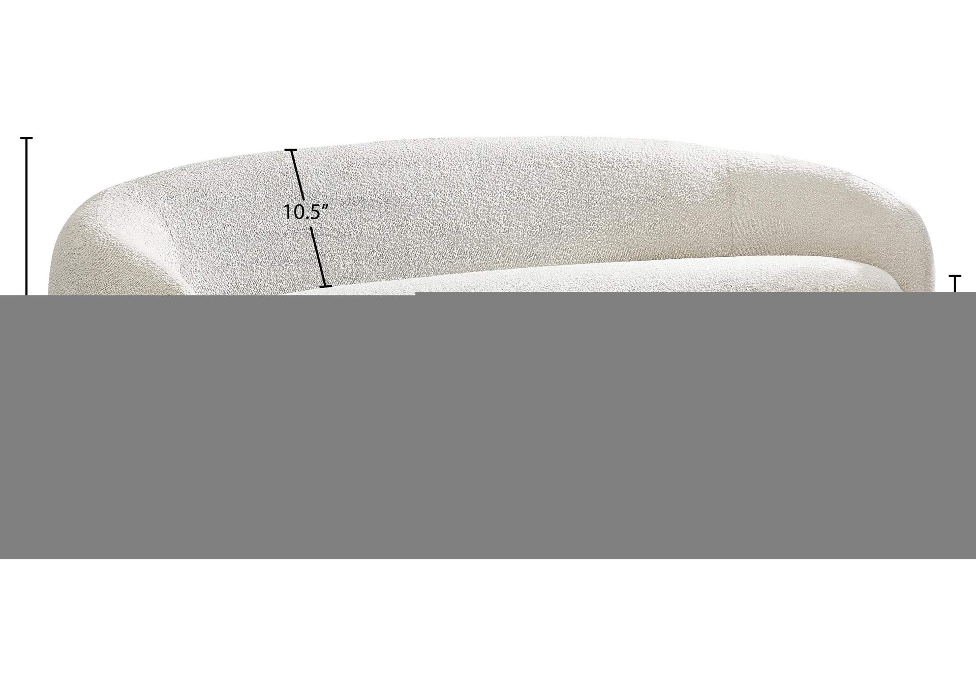Hyde Cream Boucle Fabric Sofa