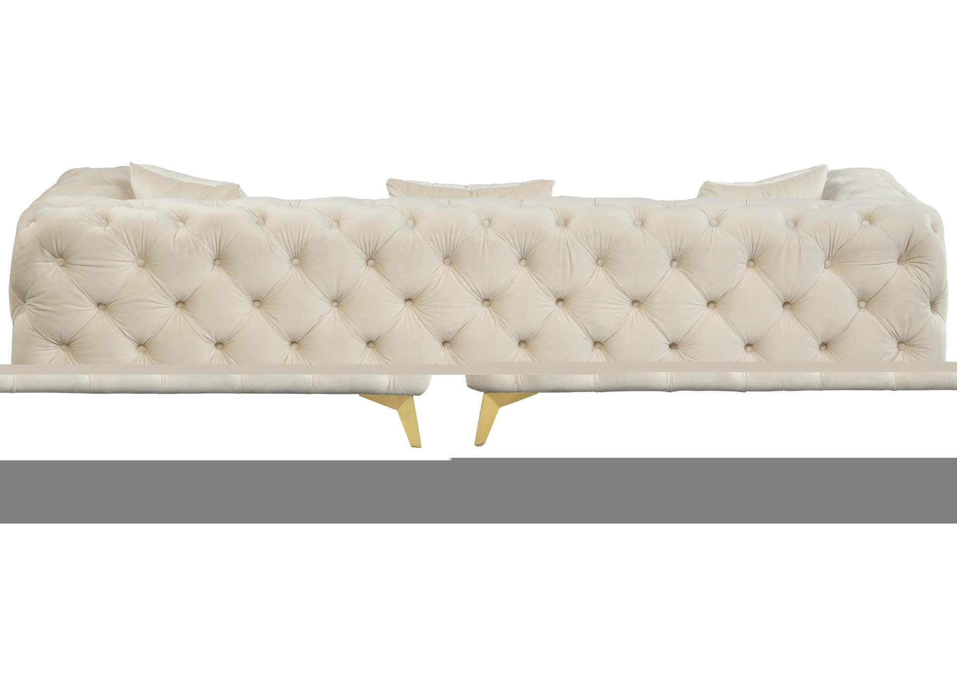 Kingdom Cream Velvet Sofa image 4