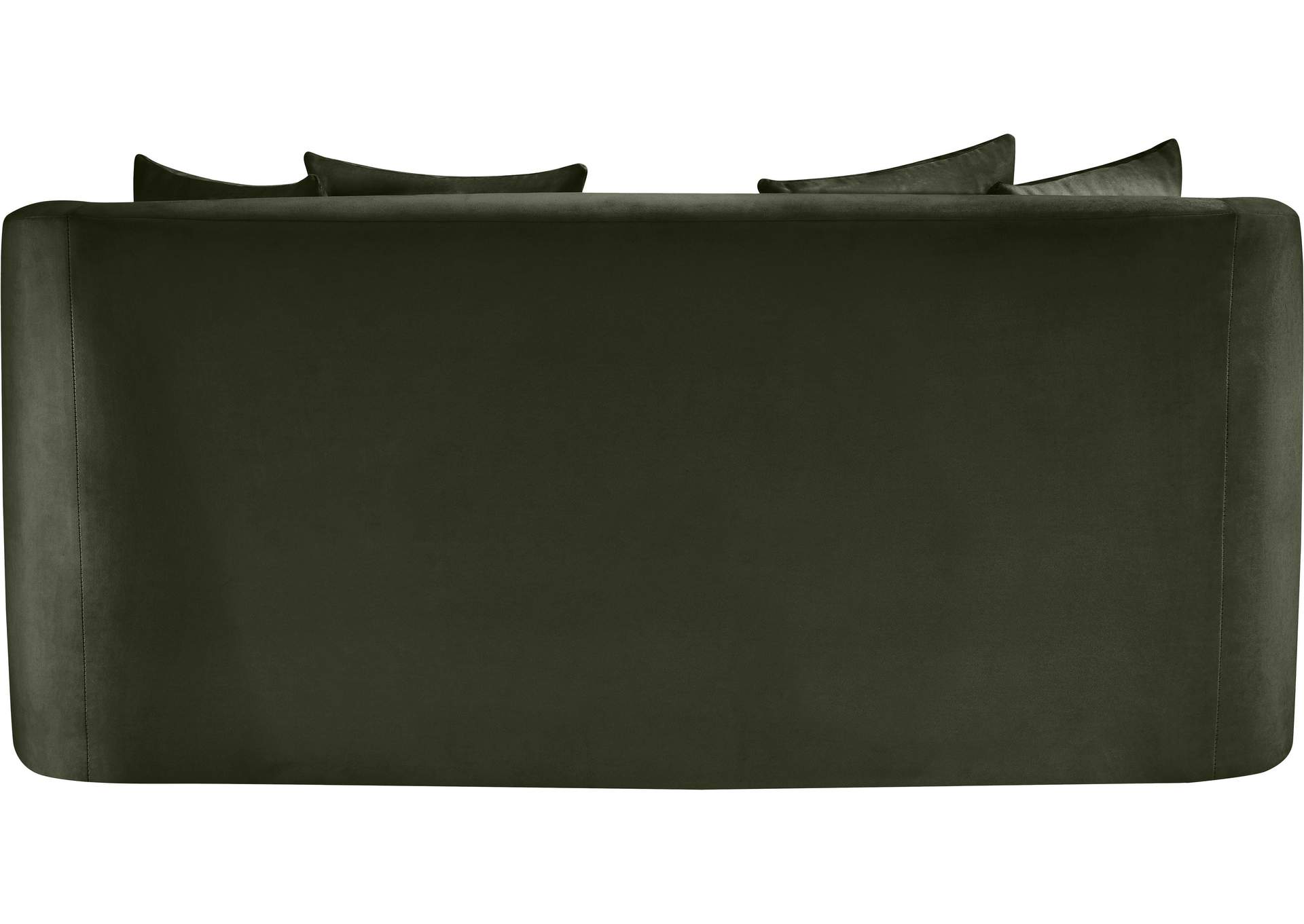 Alder Green Velvet Loveseat