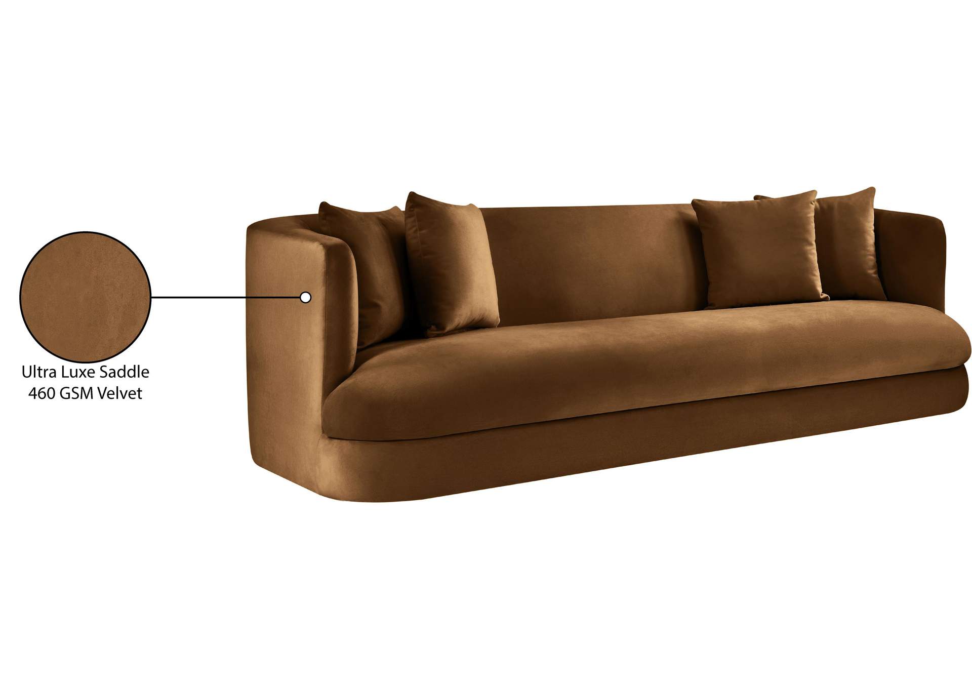 Alder Saddle Velvet Sofa image 17