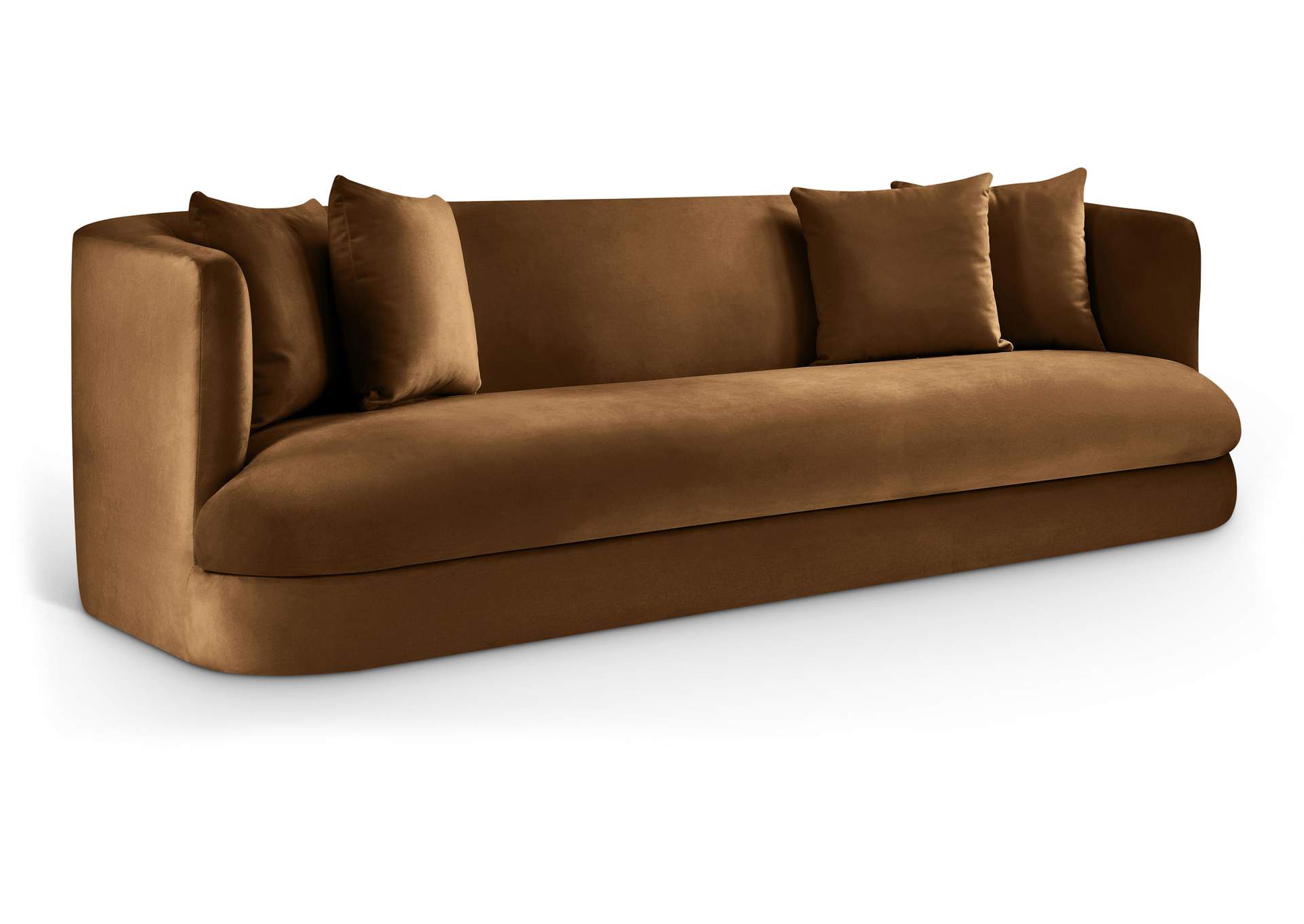 Alder Saddle Velvet Sofa image 1