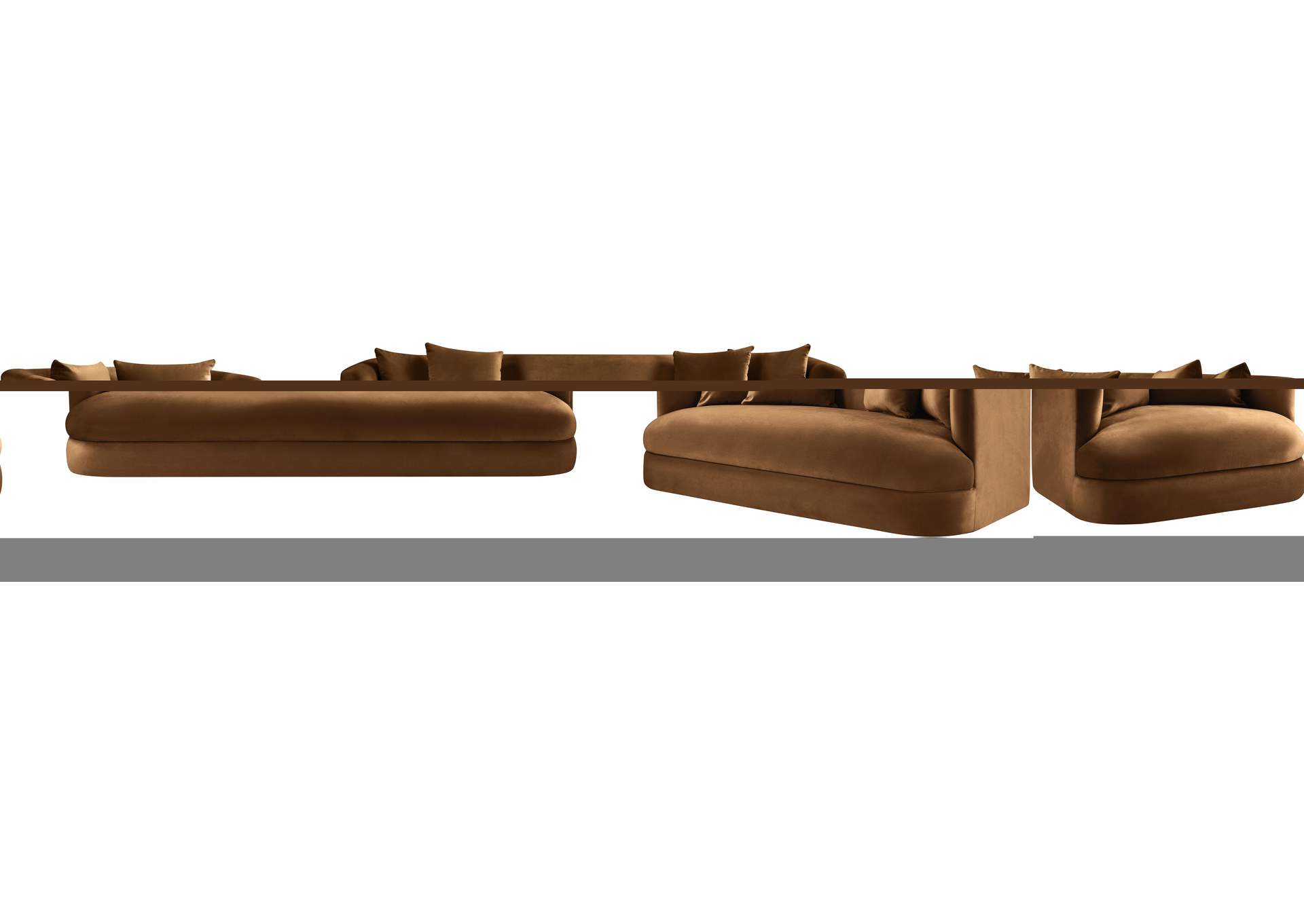 Alder Saddle Velvet Sofa image 14