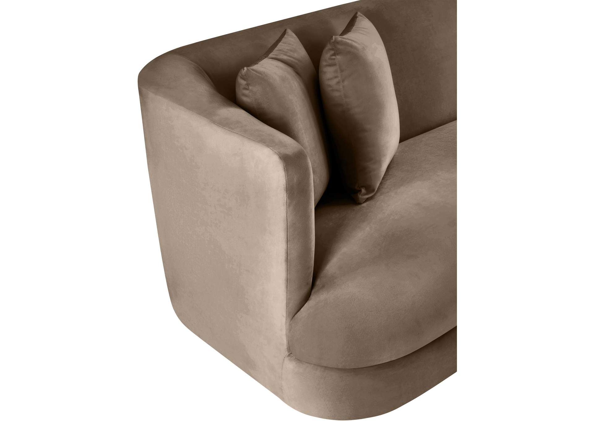 Alder Taupe Velvet Sofa image 11