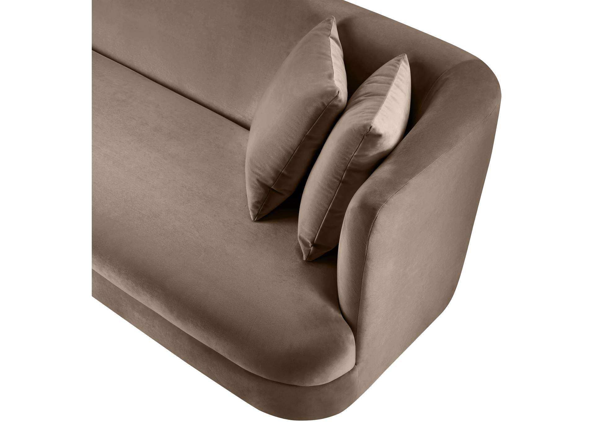 Alder Taupe Velvet Sofa image 12