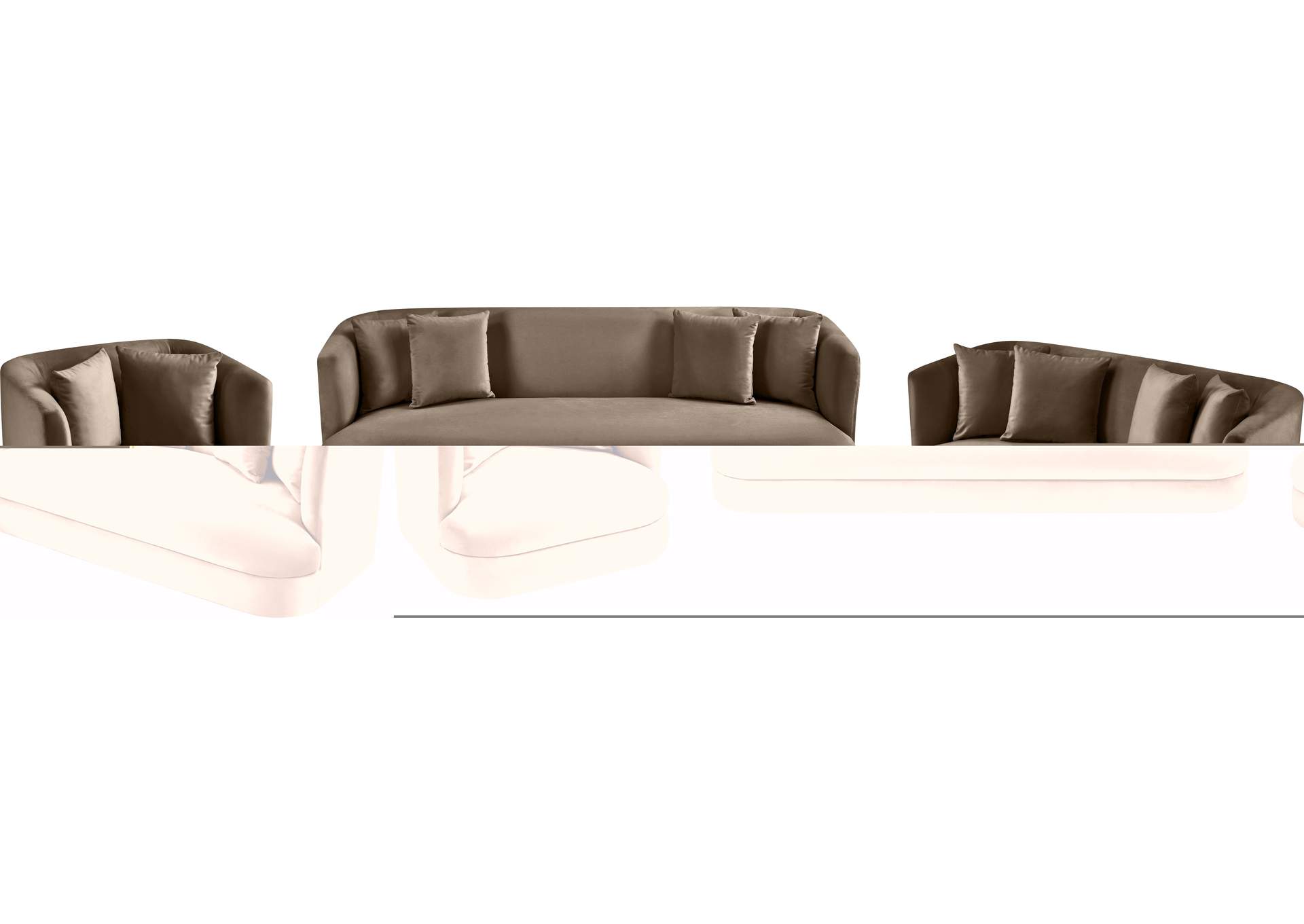 Alder Taupe Velvet Sofa image 13