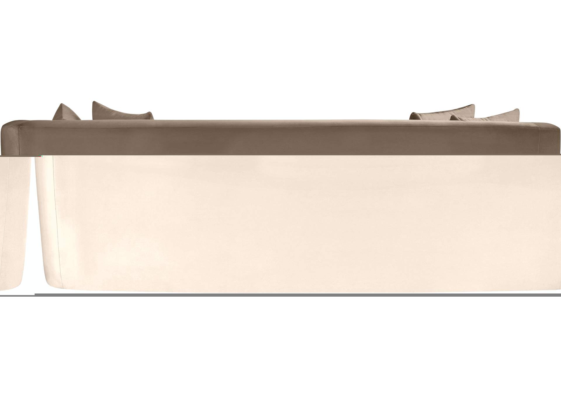 Alder Taupe Velvet Sofa image 6