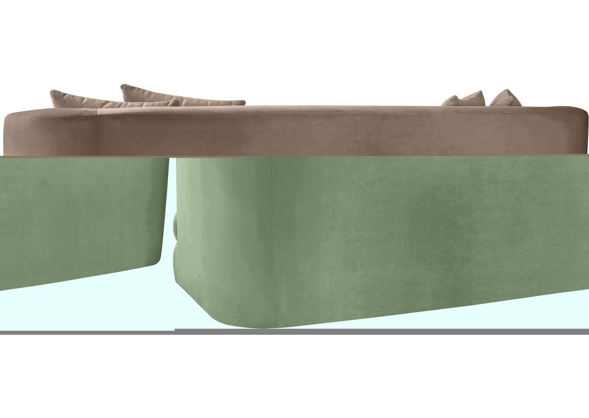 Alder Taupe Velvet Sofa image 7