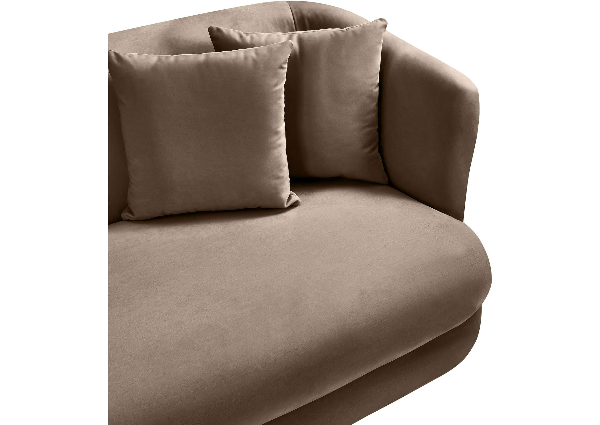 Alder Taupe Velvet Sofa image 10