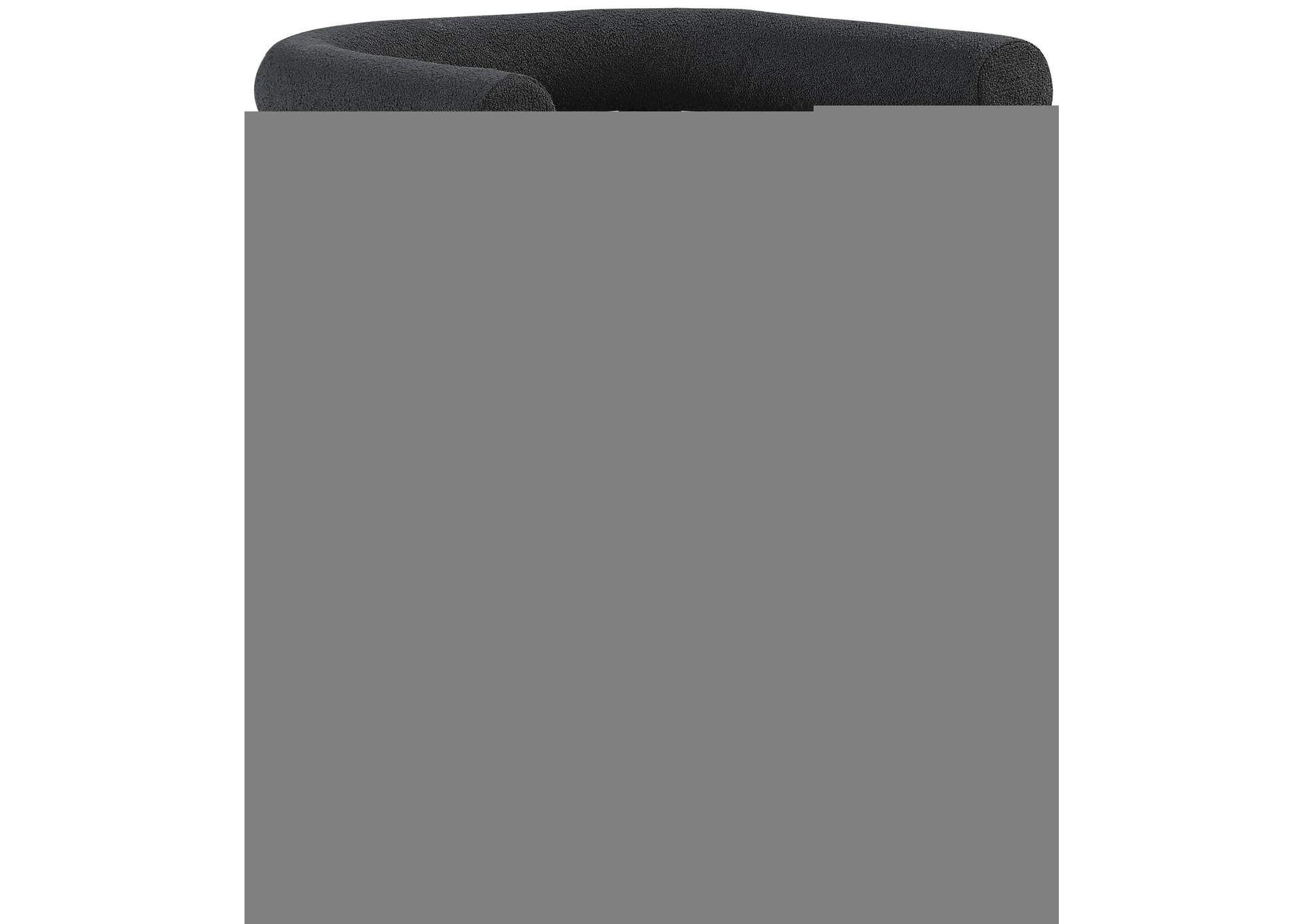 Louie Black Boucle Fabric Dining Chair