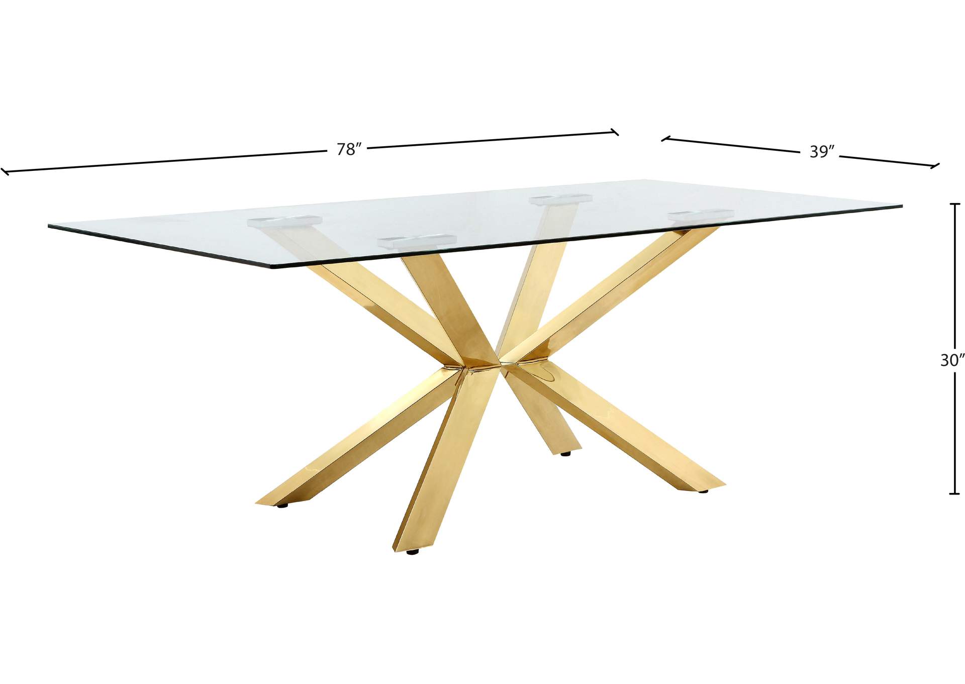 Capri Gold Dining Table