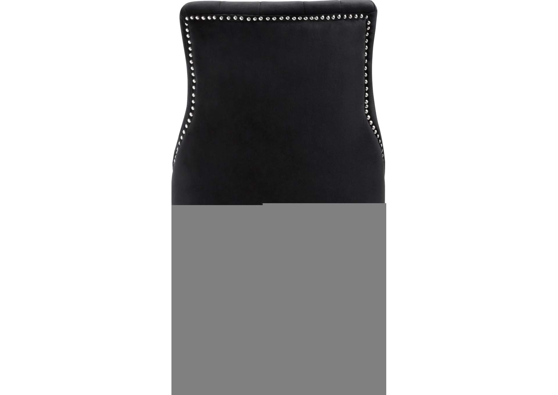 Oxford Black Velvet Dining Chair