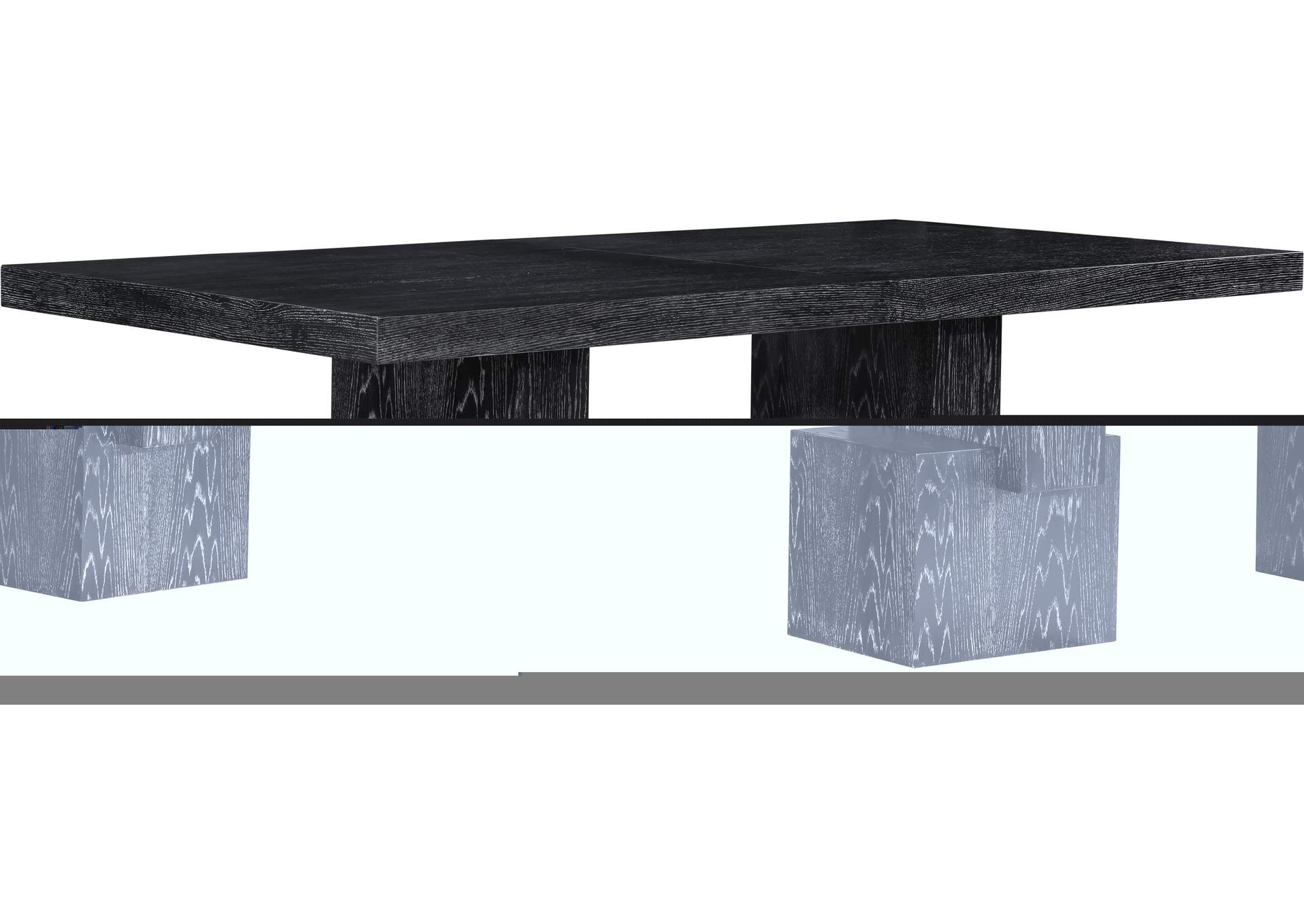 Anzio Black Dining Table (3 Boxes)