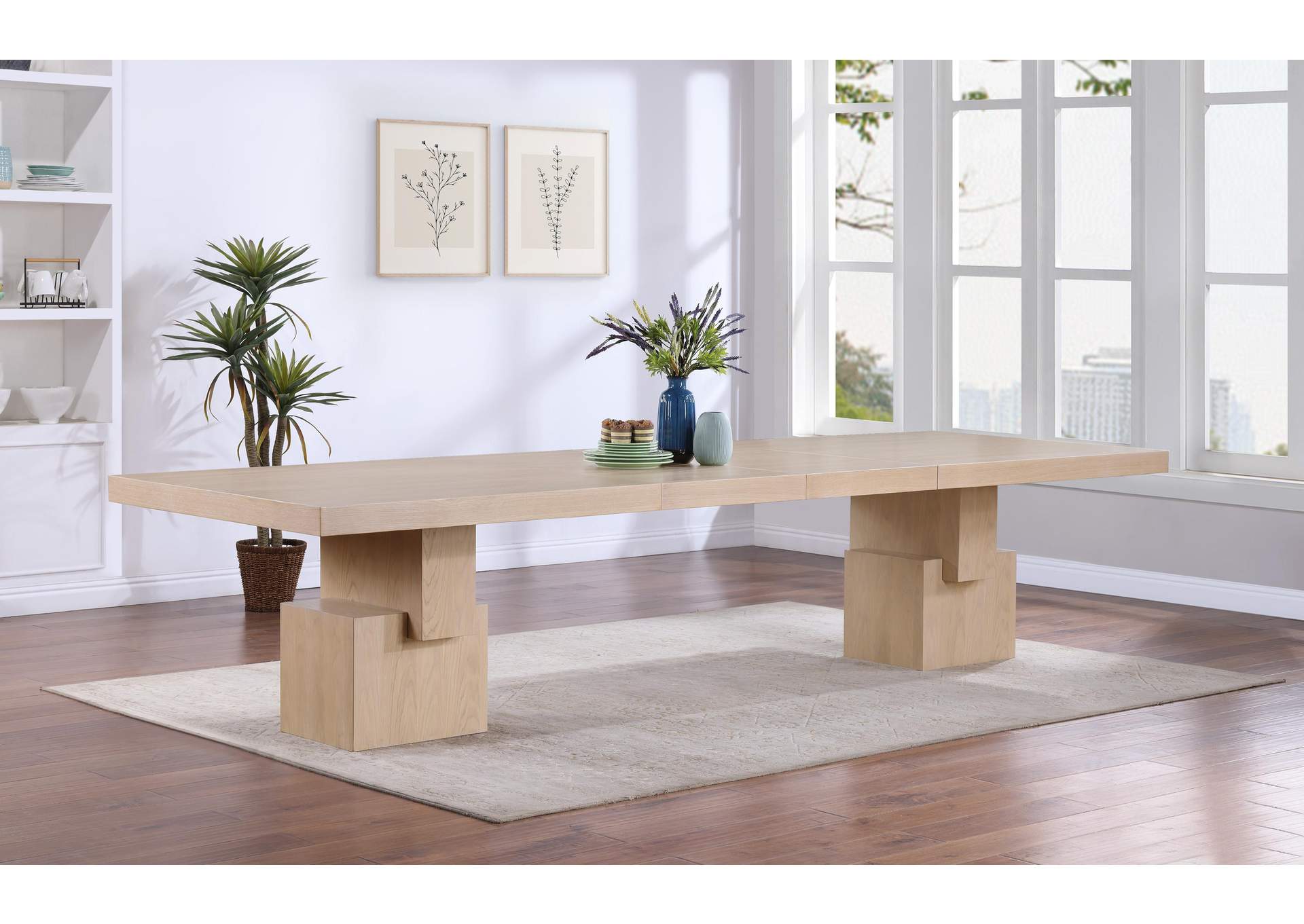 Anzio Oak Dining Table (3 Boxes)