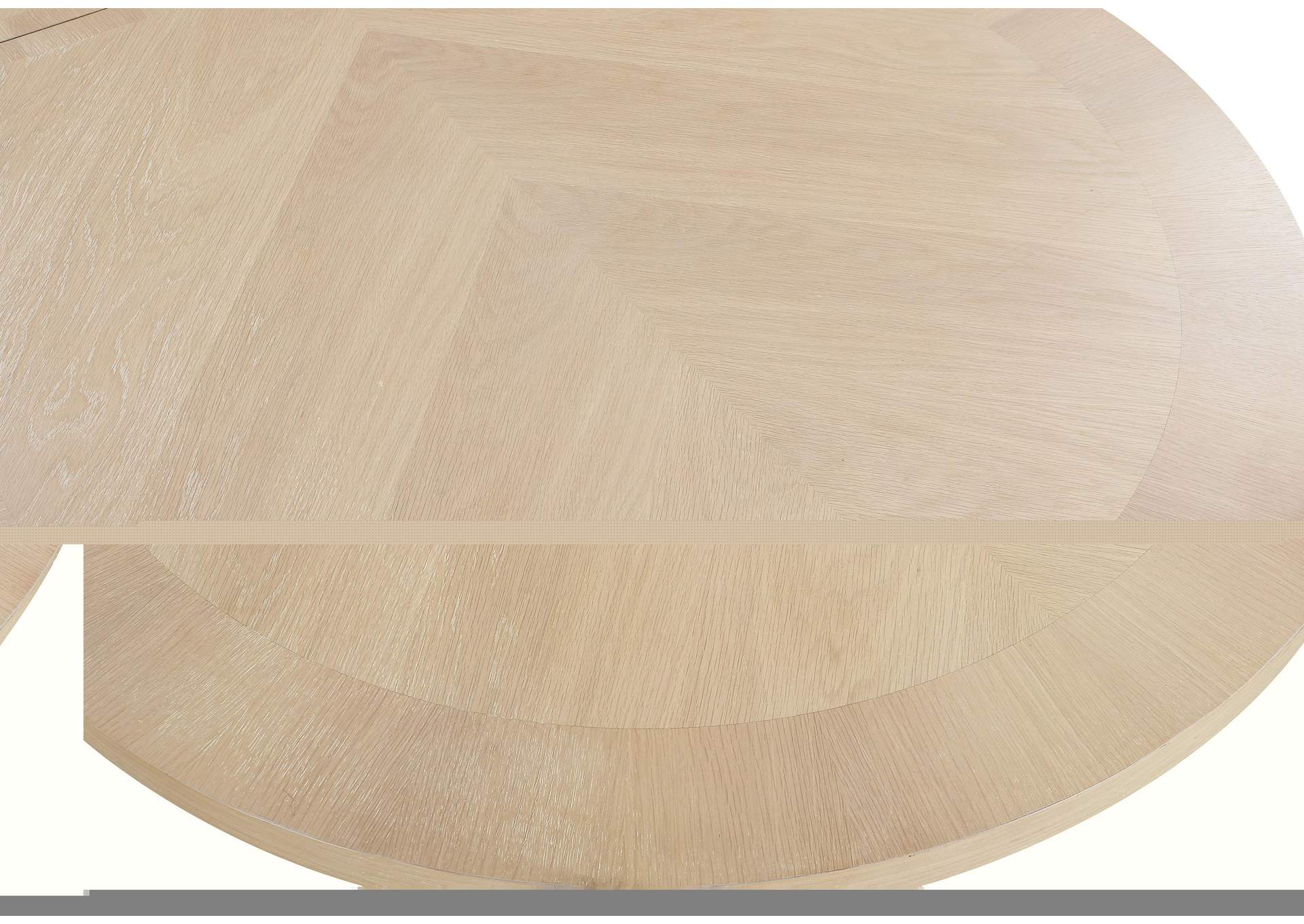 Belinda Natural Oak Veneer Dining Table (3 Boxes)