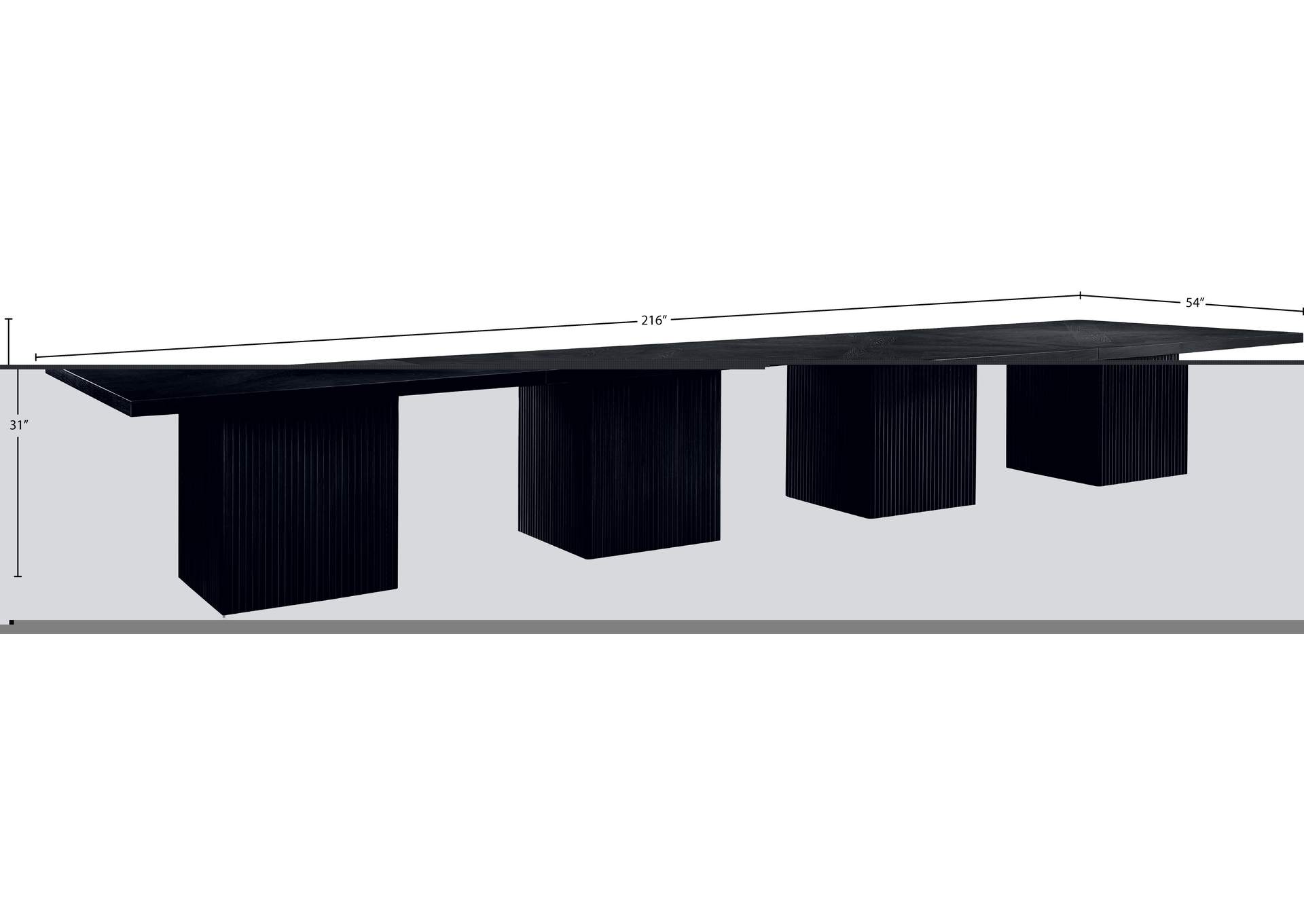 Belinda Black Modular Dining Table image 8