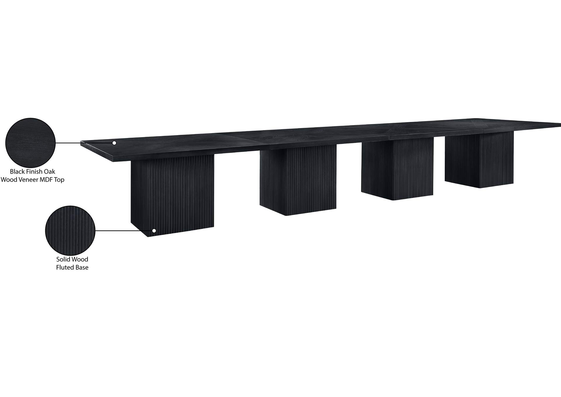 Belinda Black Modular Dining Table image 9