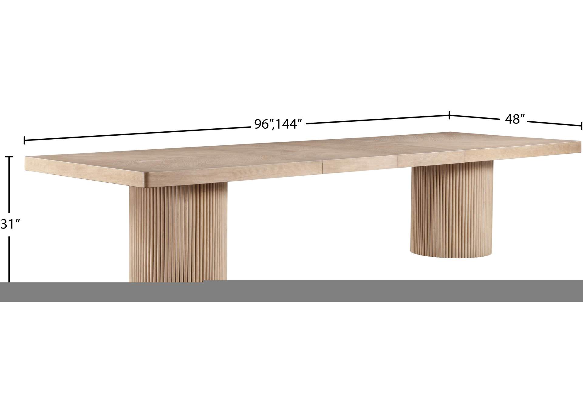 Belinda Natural Dining Table (3 Boxes) image 15