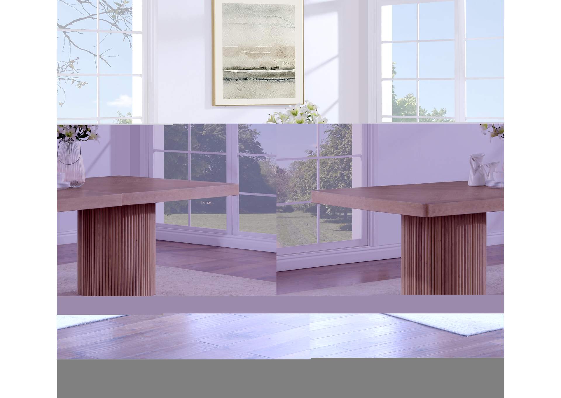 Belinda Natural Dining Table (3 Boxes) image 5