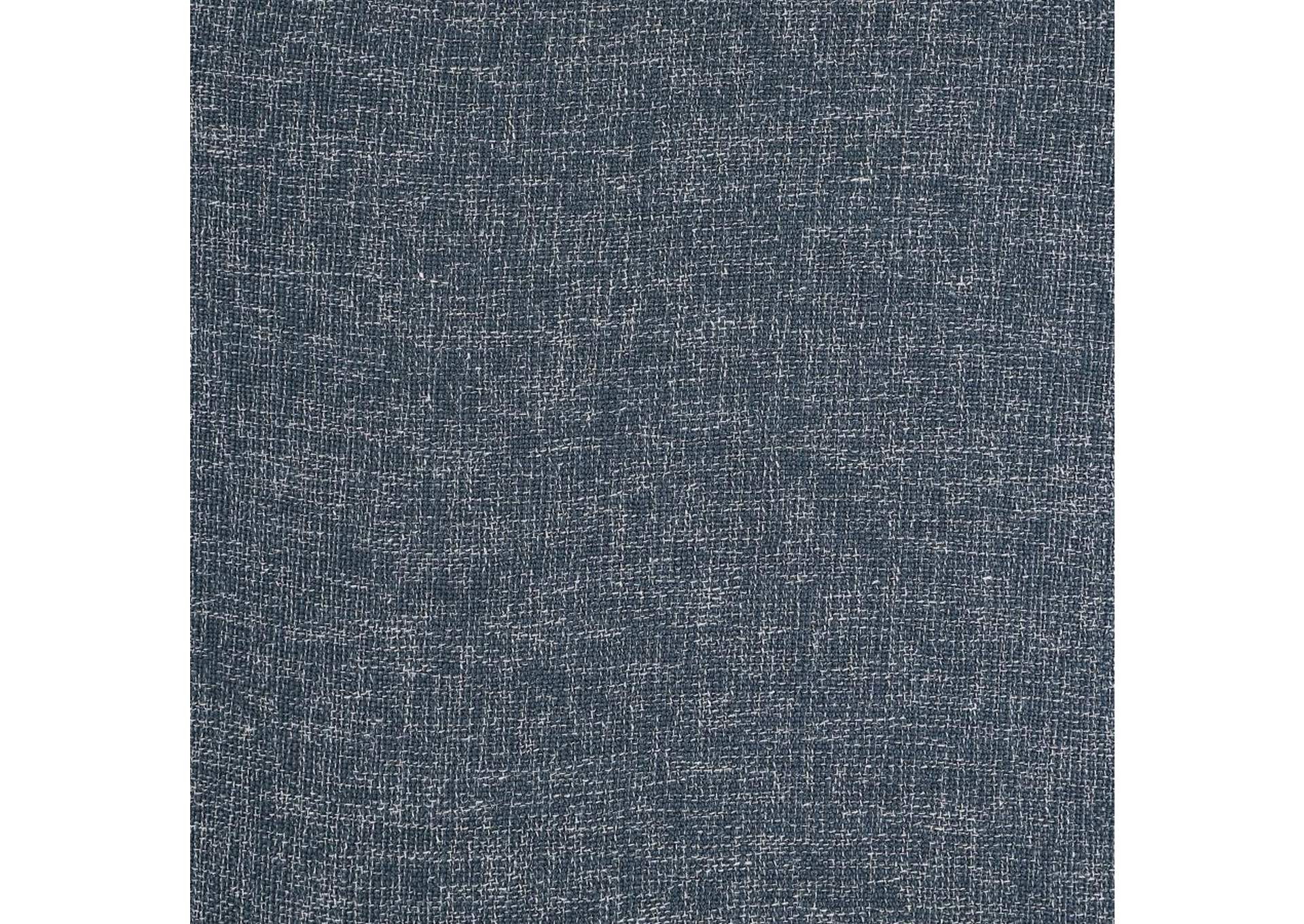 Gramercy Blue Linen Textured Fabric Dining Chair