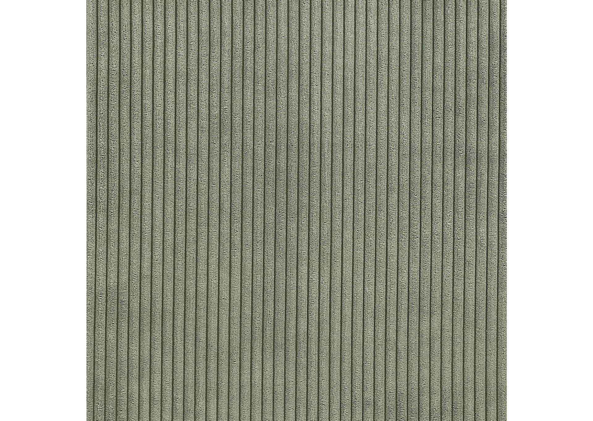 Benson Green Microsuede Corduroy Fabric Dining Chair