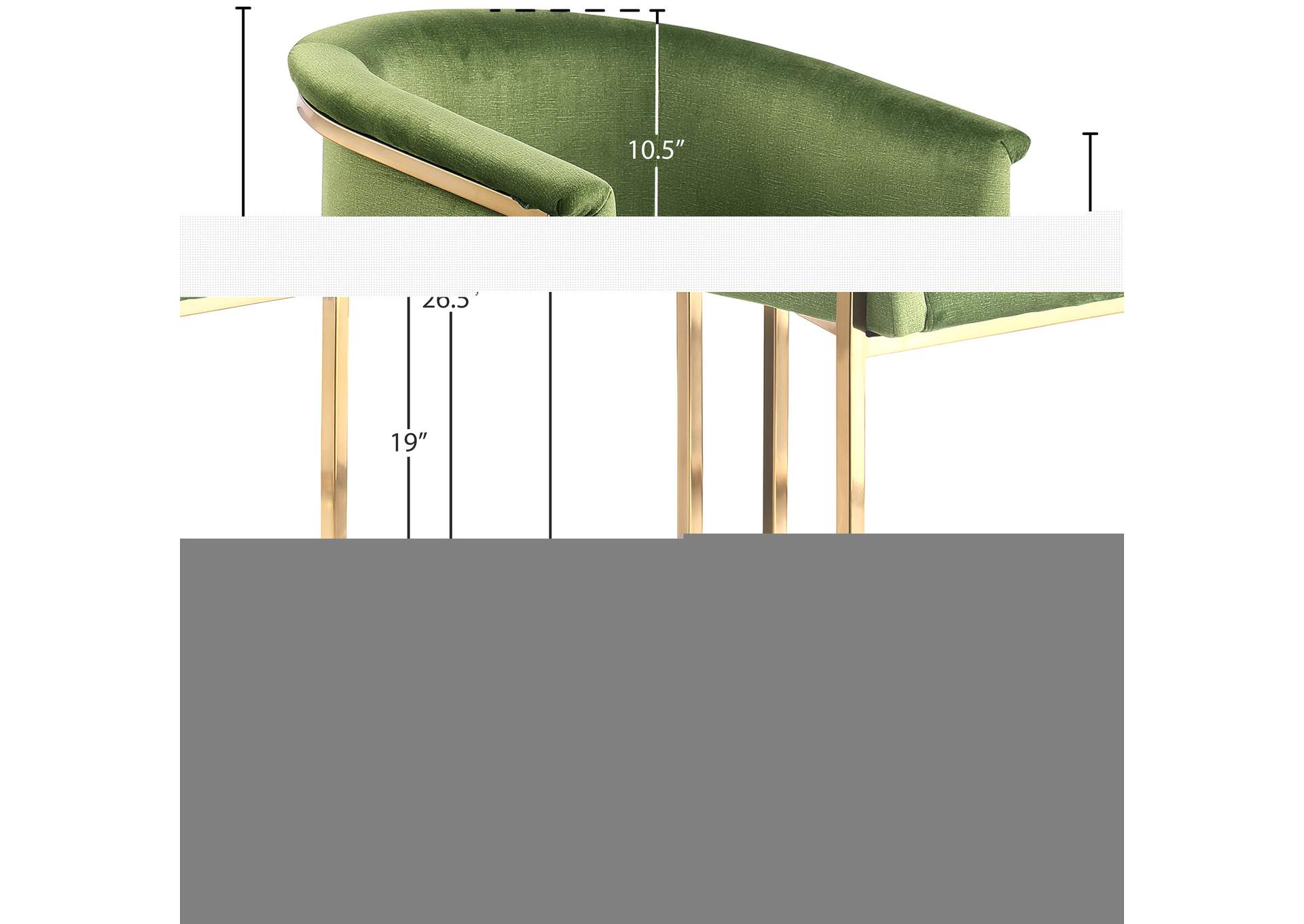 Tierra Olive Velvet Dining Chair