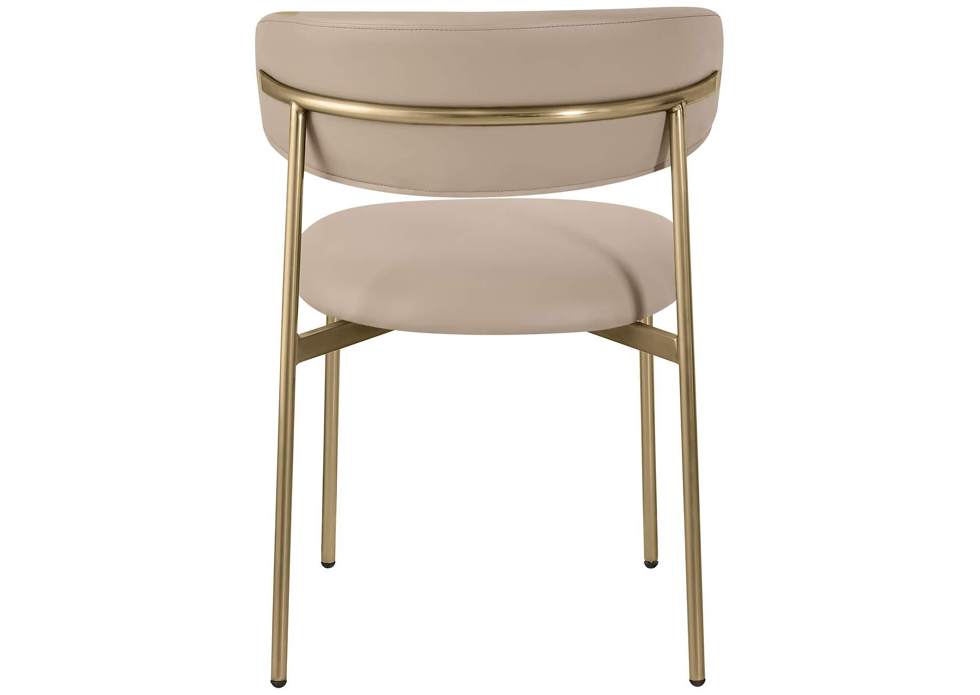 Lupita Taupe Vegan Leather Dining Chair
