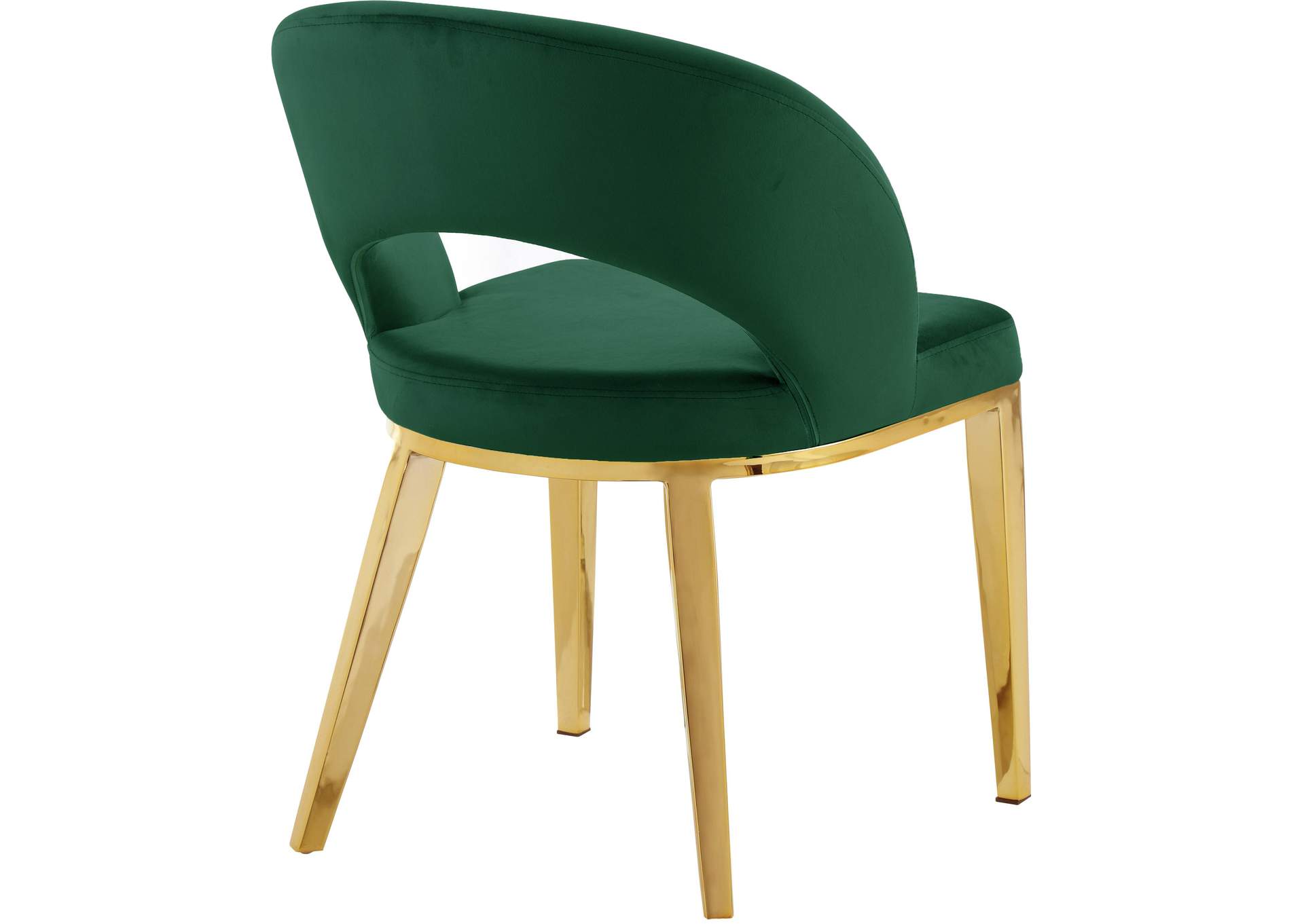 Roberto Green Velvet Dining Chair