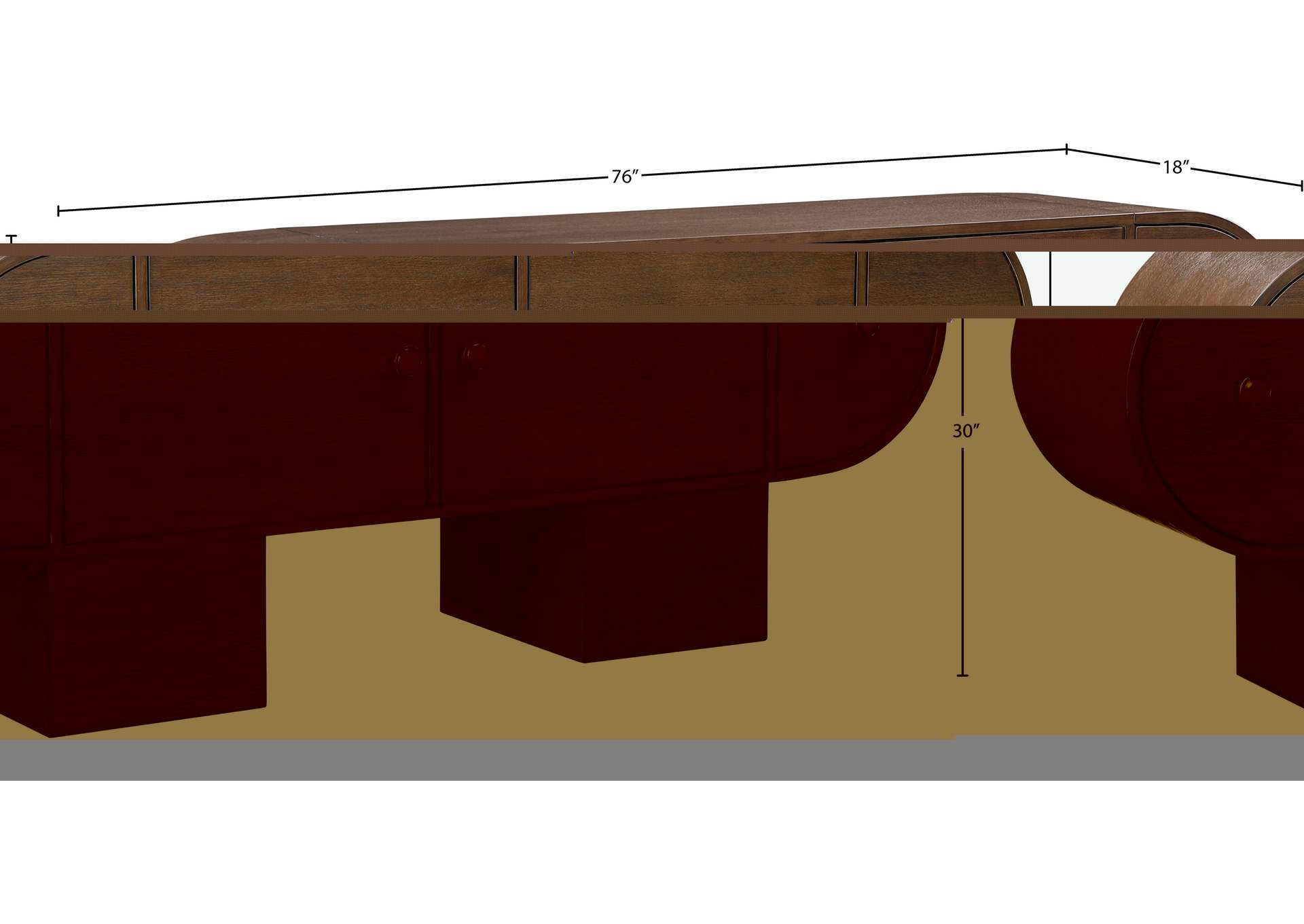 Harlow Brown Sideboard - Buffet image 12