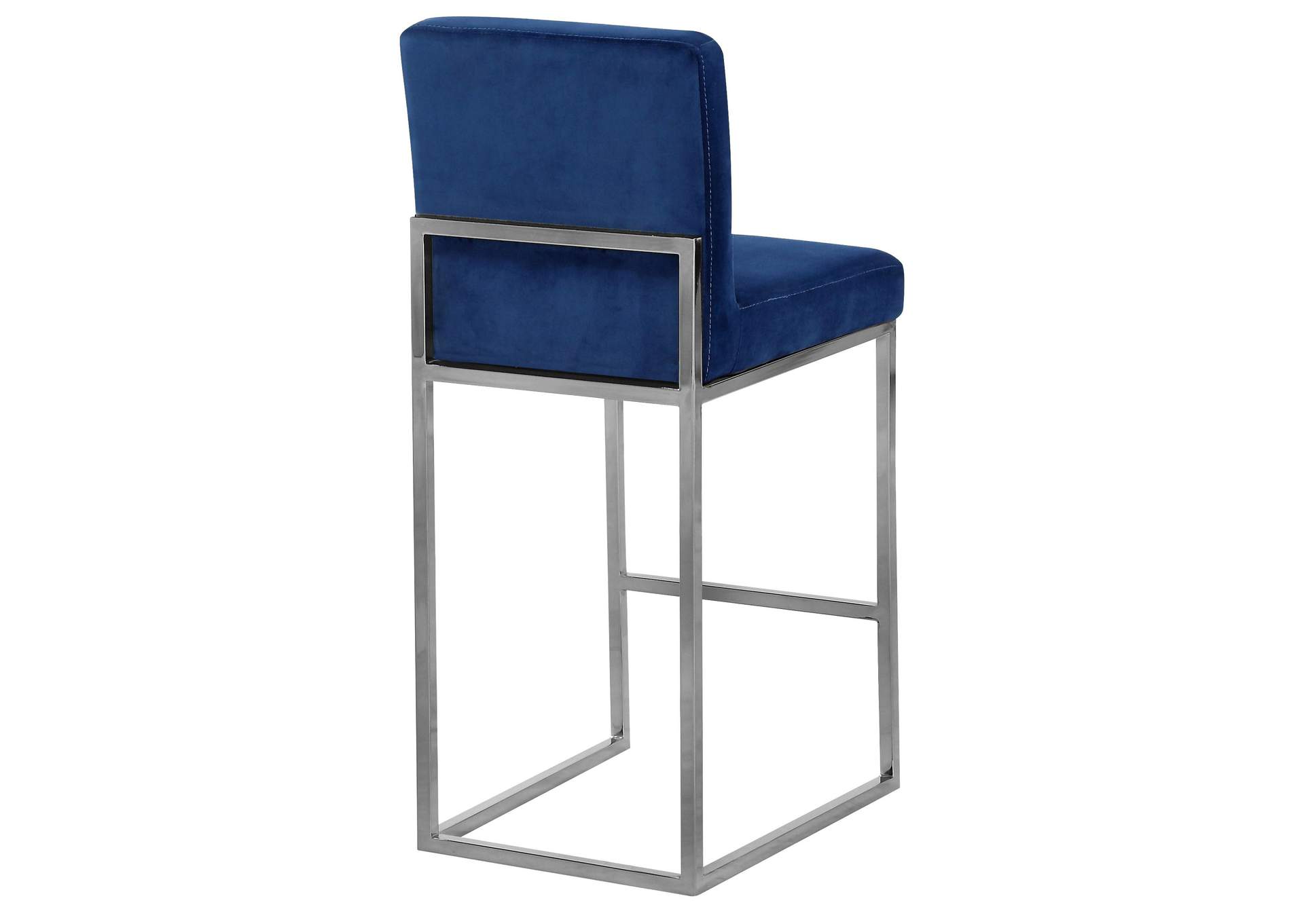 Giselle Navy Velvet Stool