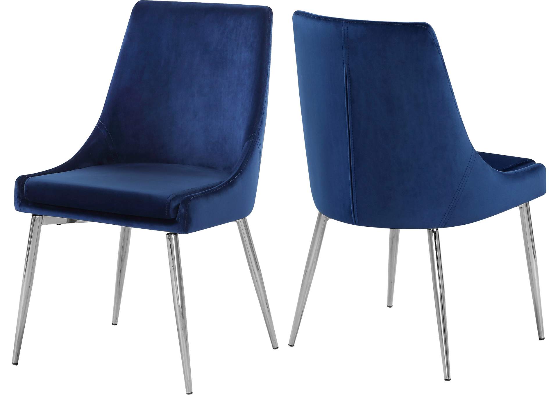 Karina Navy Velvet Dining Chair