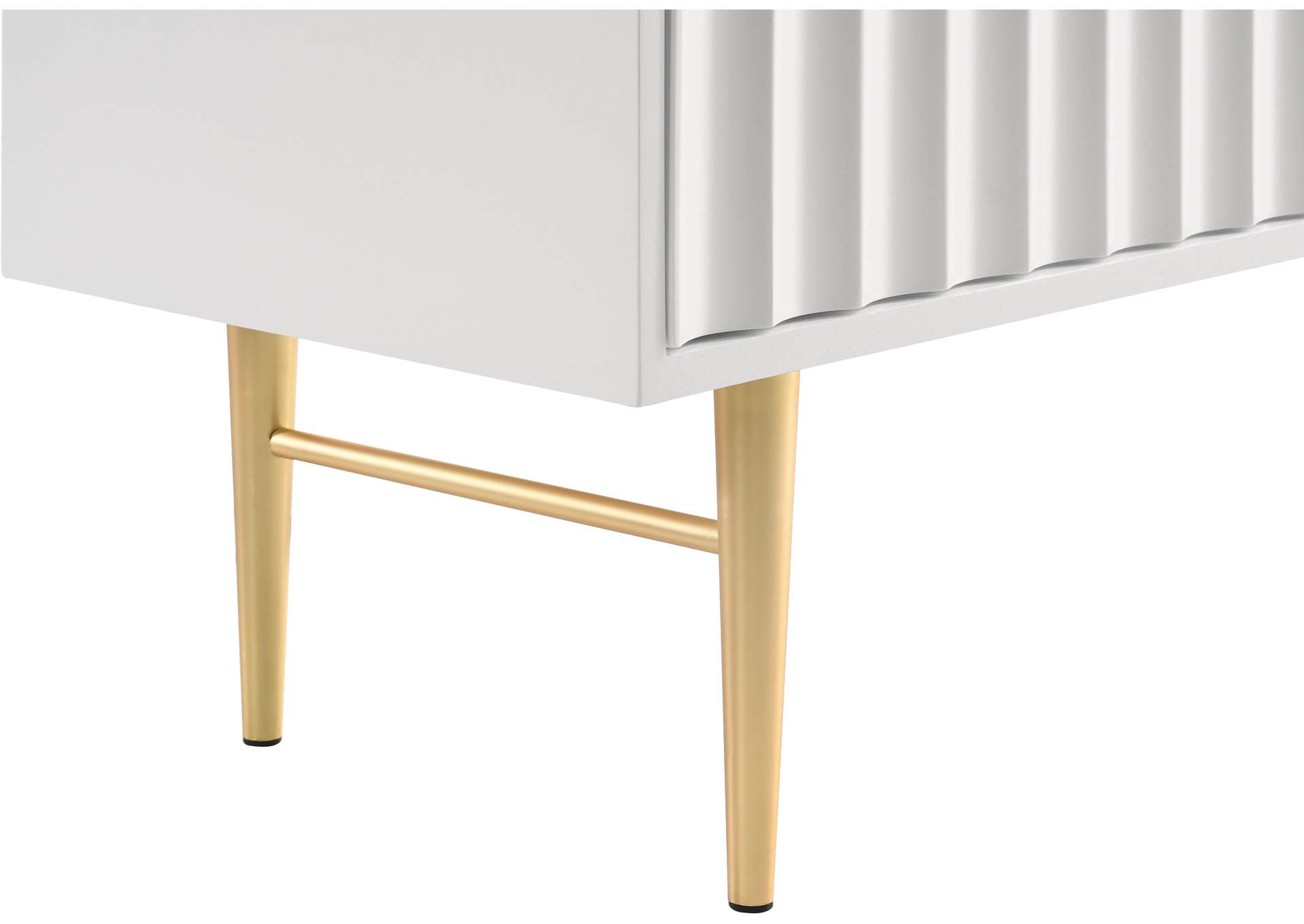 Modernist White Gloss Dresser