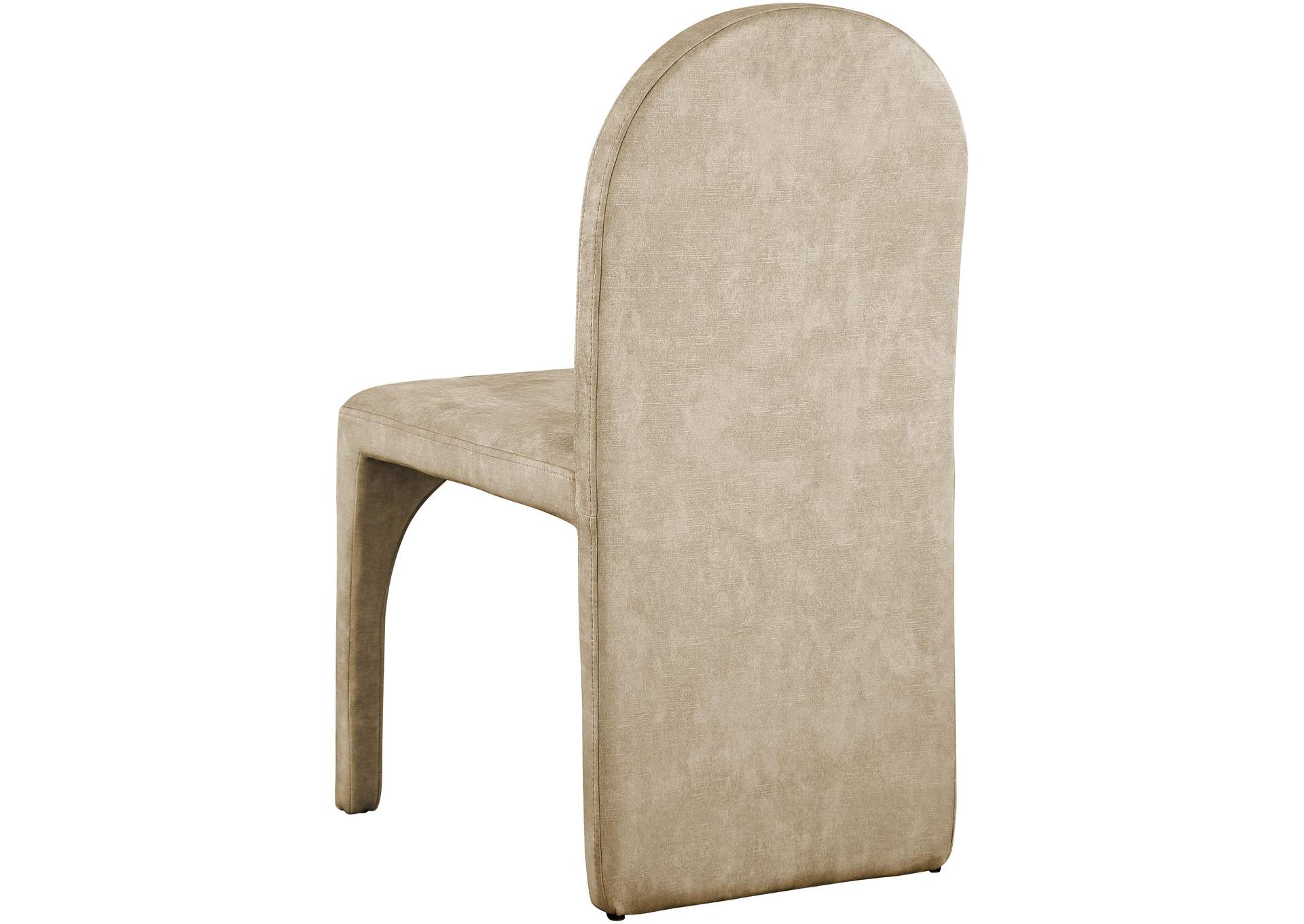 Summer Beige Velvet Dining Side Chair